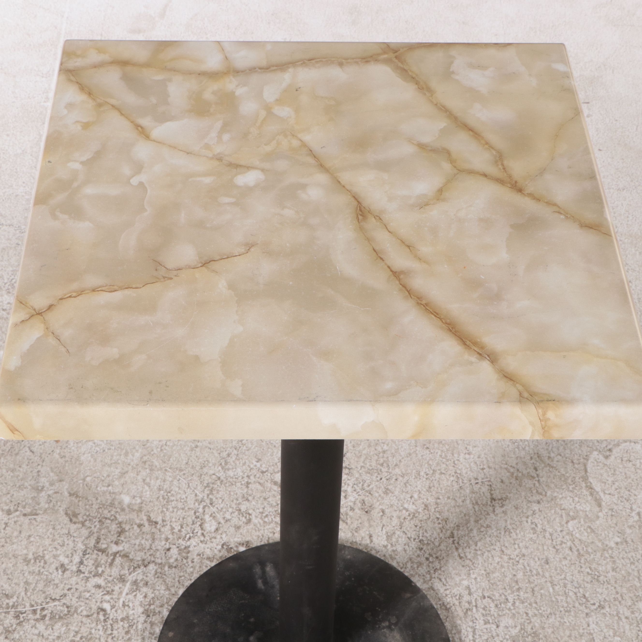 M. Dietz and Sons Bentwood Barstools with Faux Marble Table