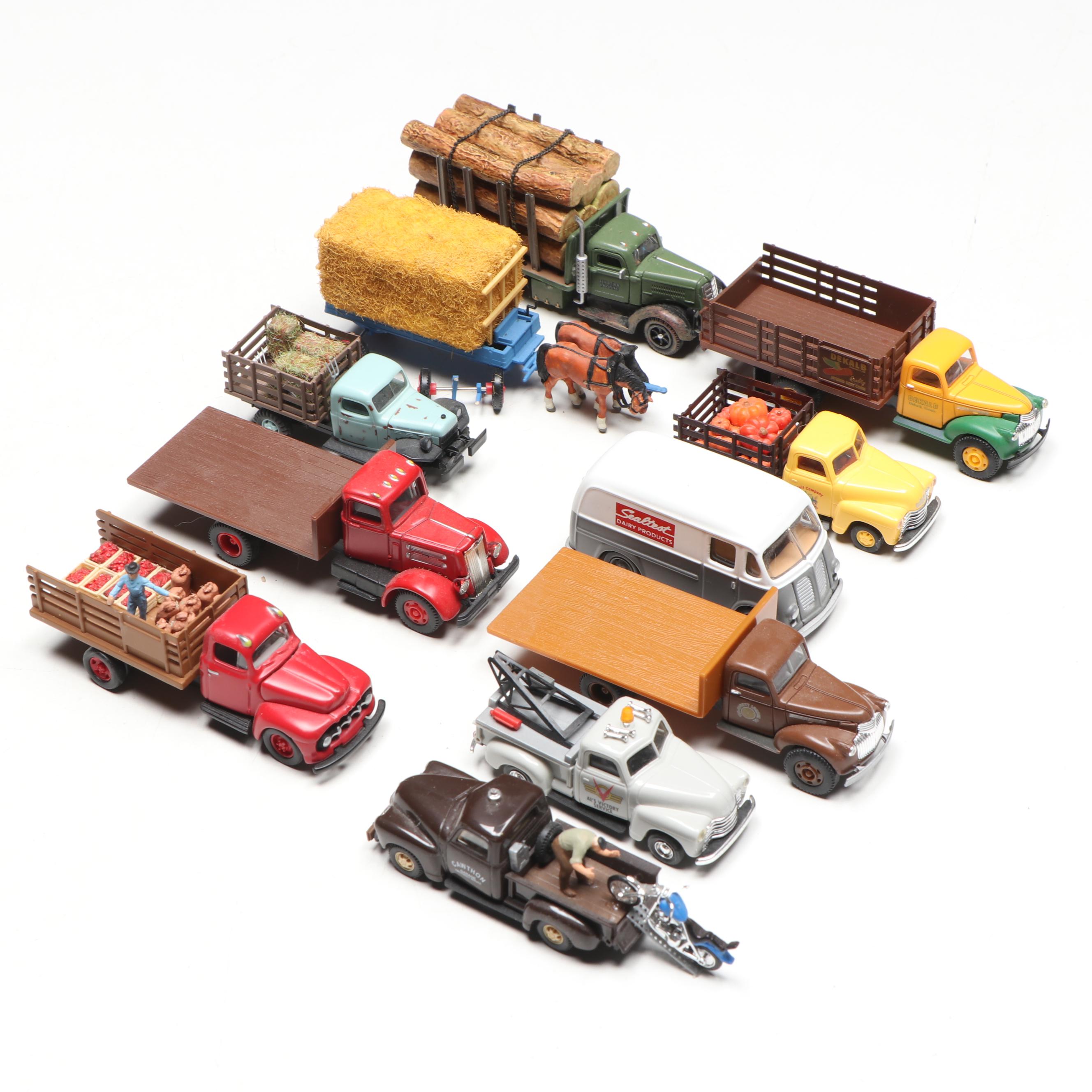 Busch, CMW with Other Train Prop Trucks, Wagon and Bus