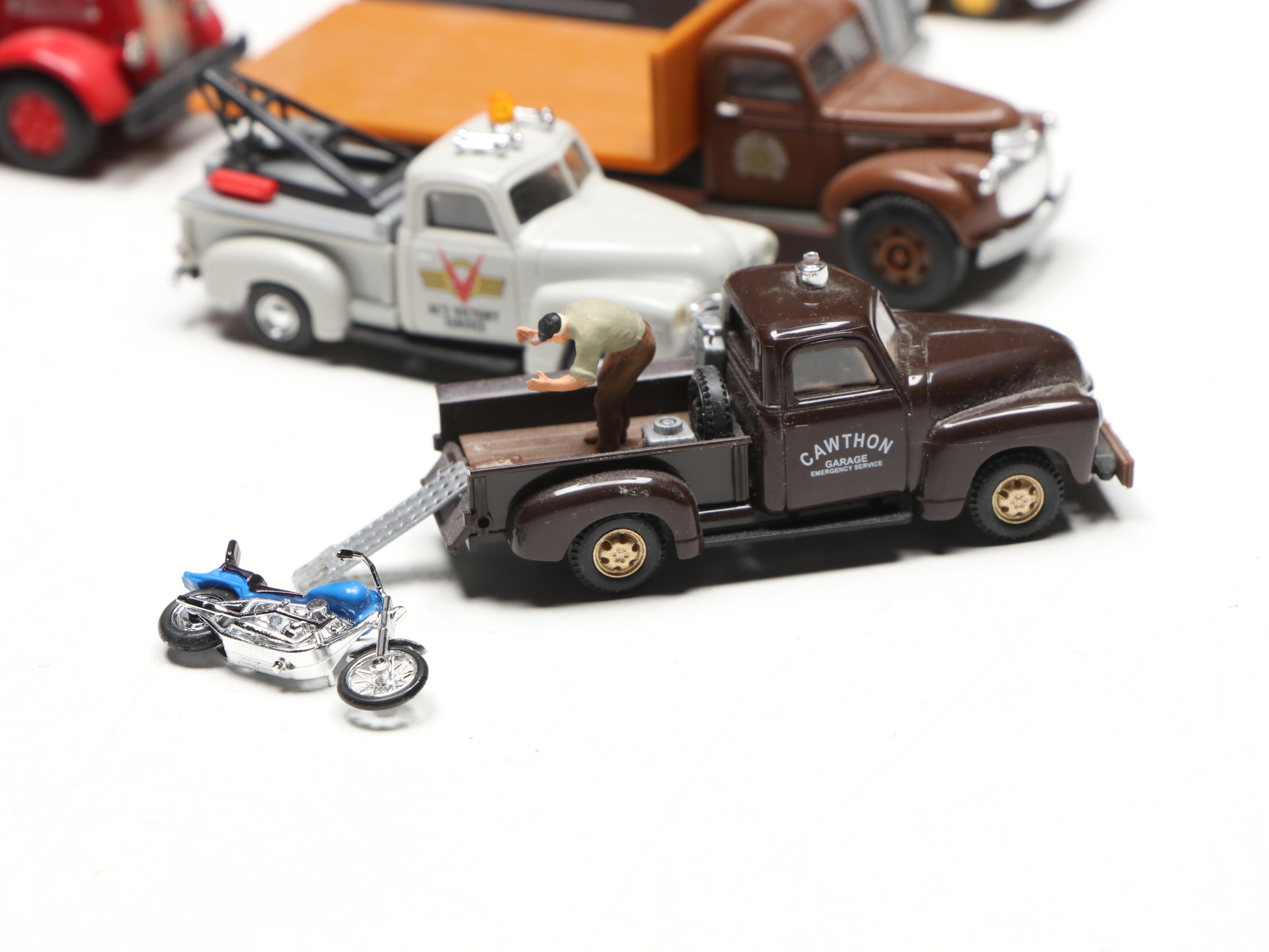 Busch, CMW with Other Train Prop Trucks, Wagon and Bus