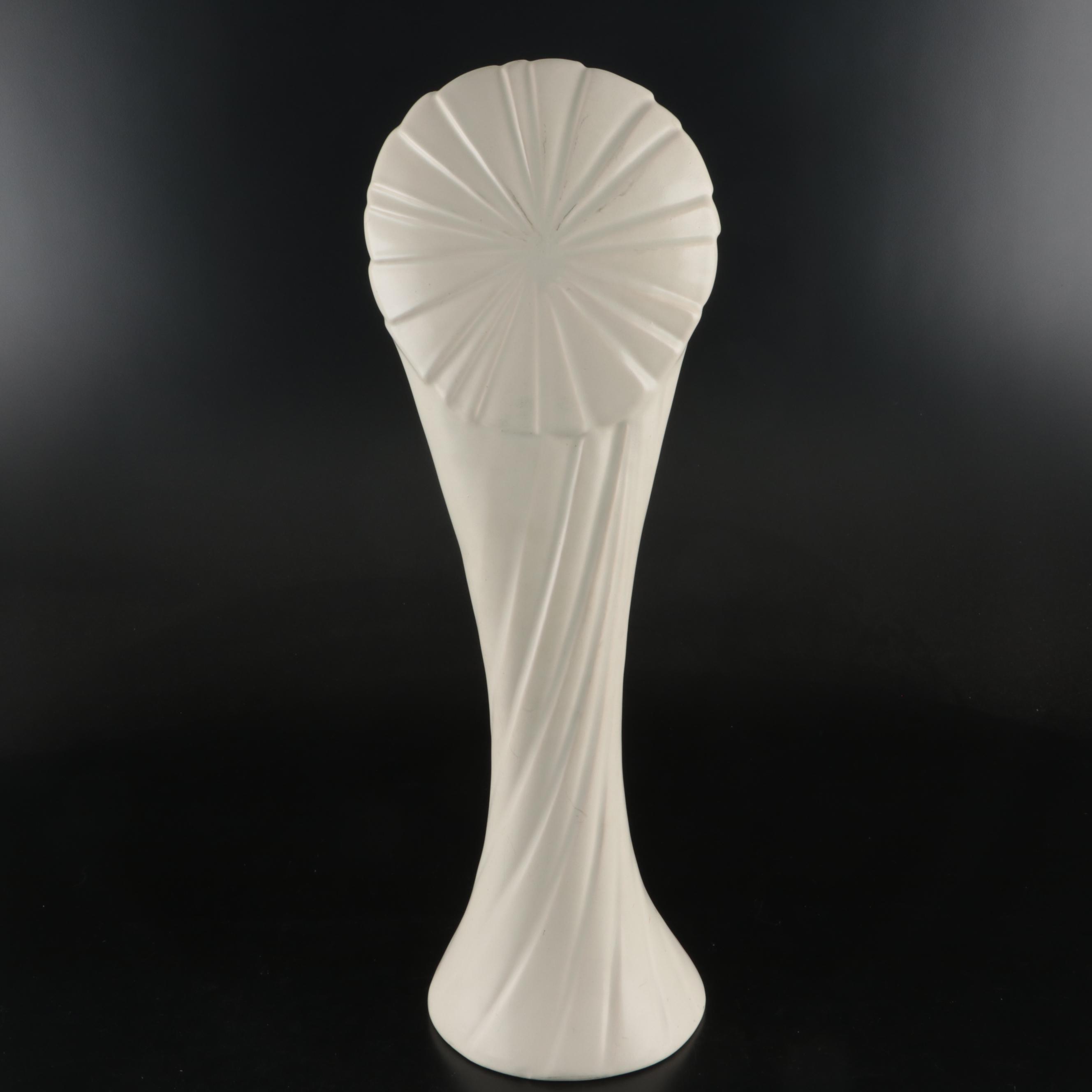 Haeger Pottery Art Deco Style Lady Holding the Sun Vase