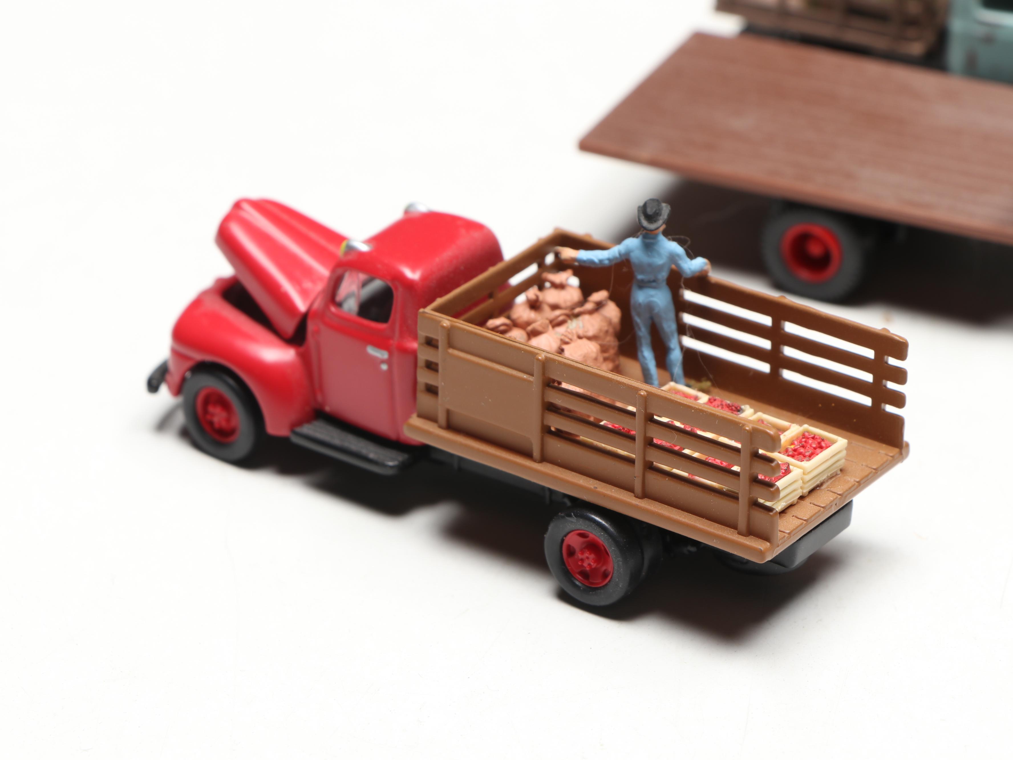 Busch, CMW with Other Train Prop Trucks, Wagon and Bus