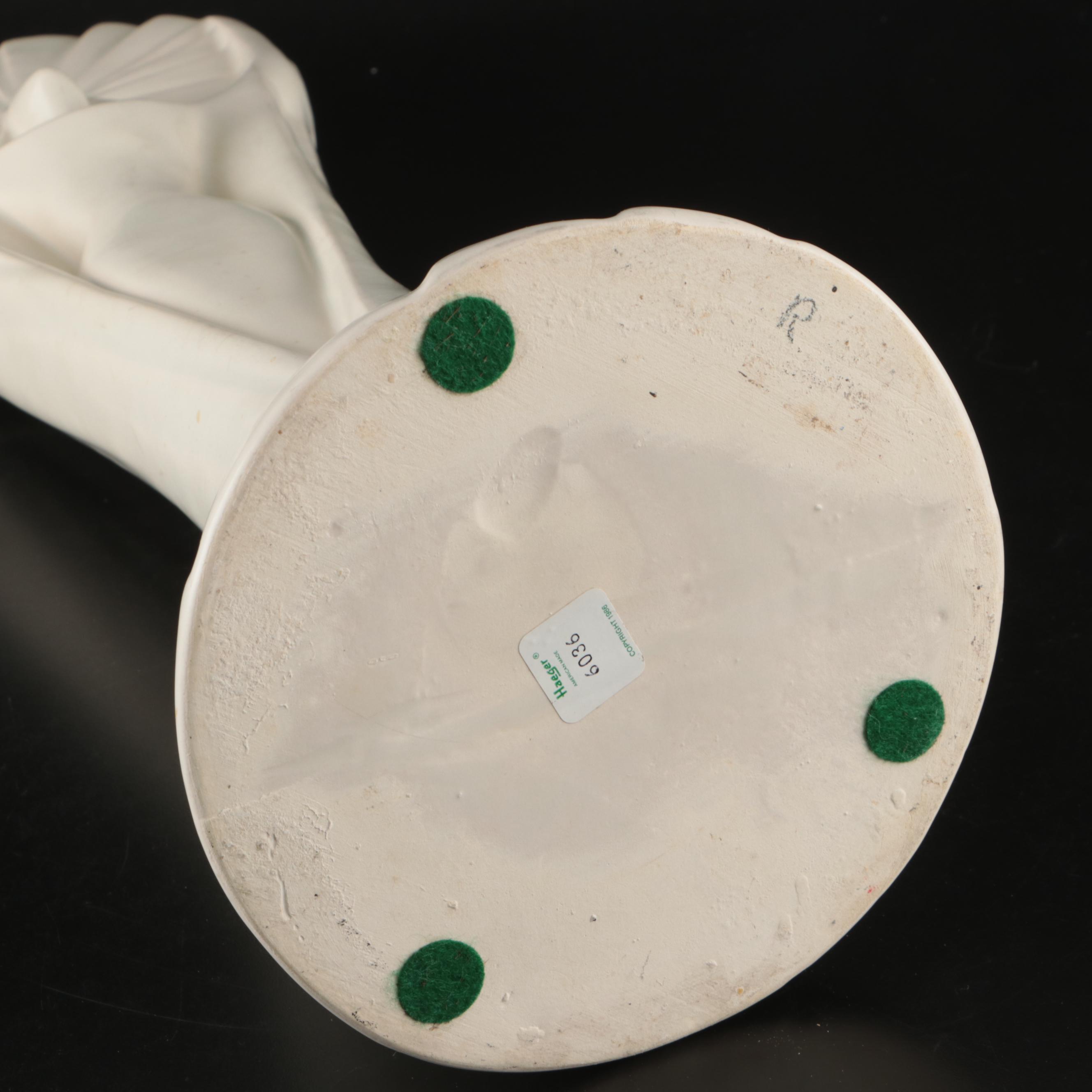 Haeger Pottery Art Deco Style Lady Holding the Sun Vase