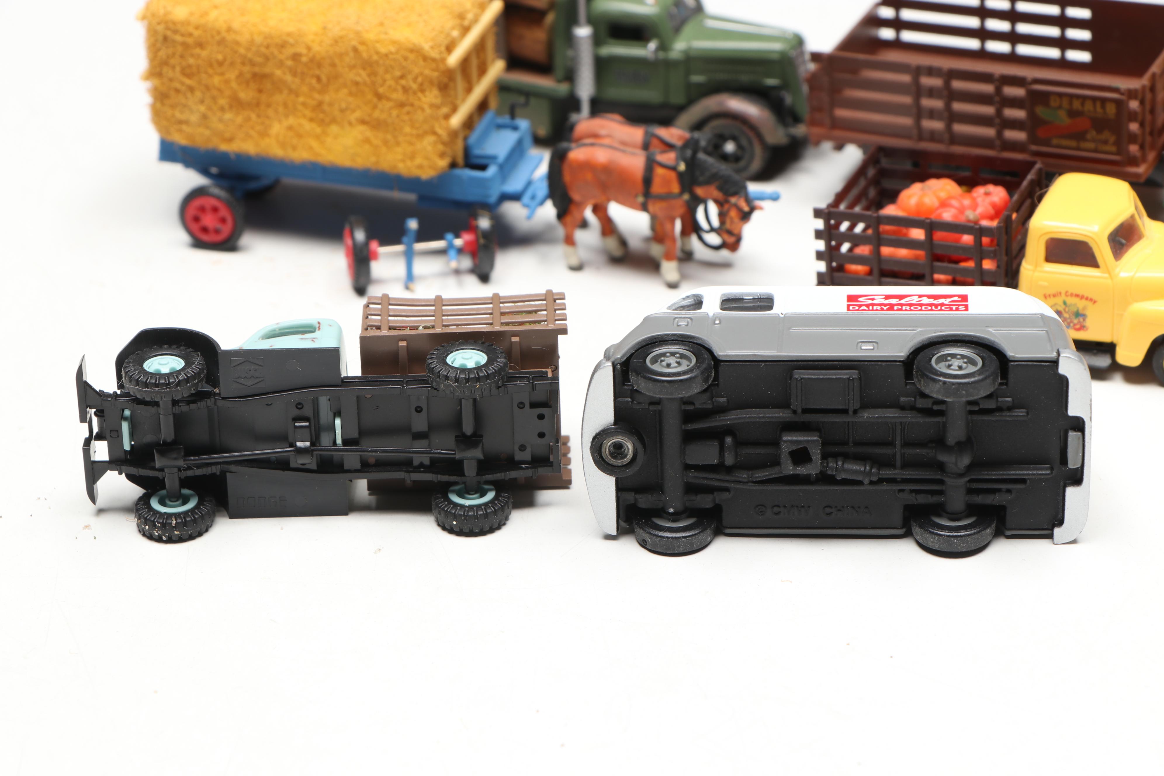 Busch, CMW with Other Train Prop Trucks, Wagon and Bus