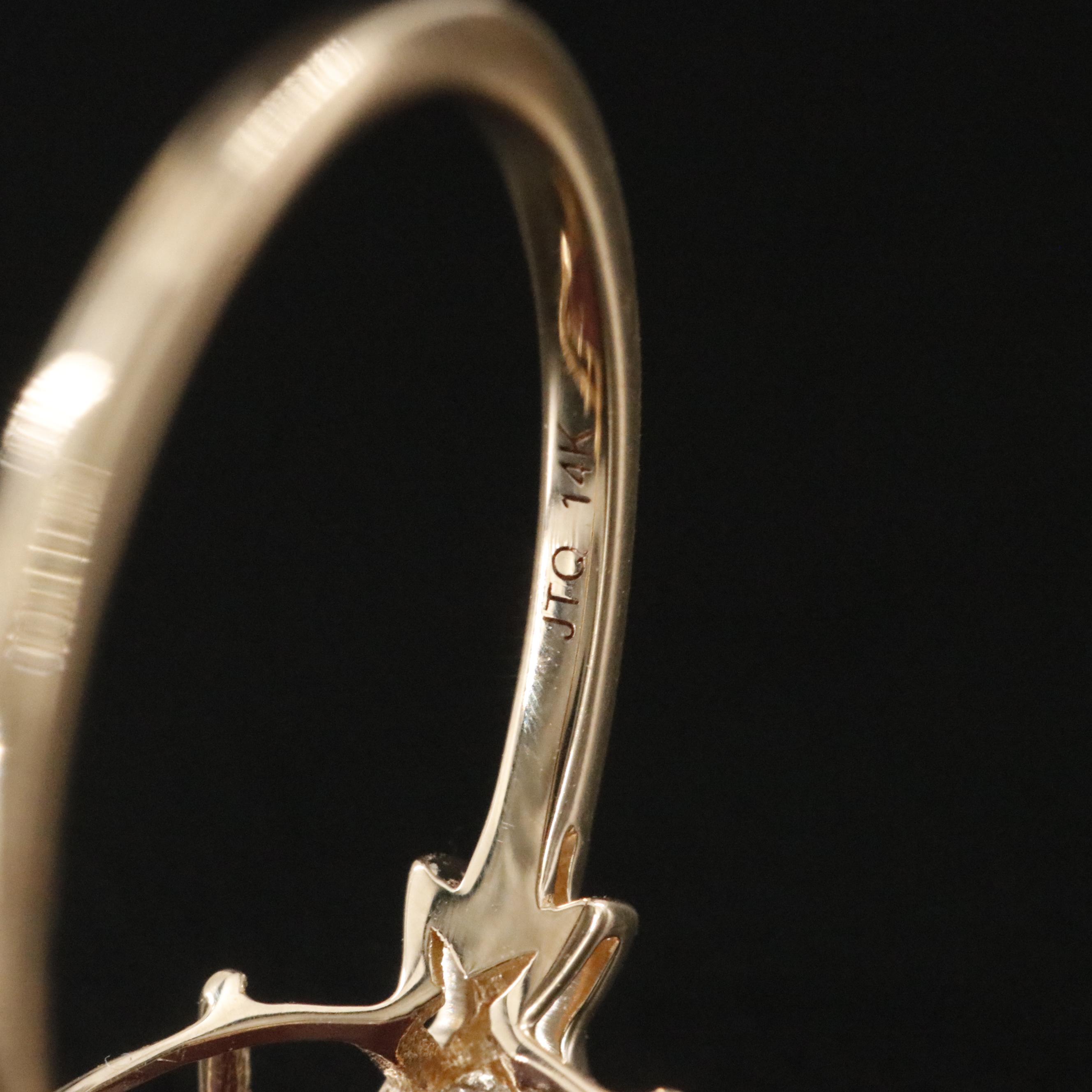 14K 3.08 CT Ruby and White Sapphire Ring