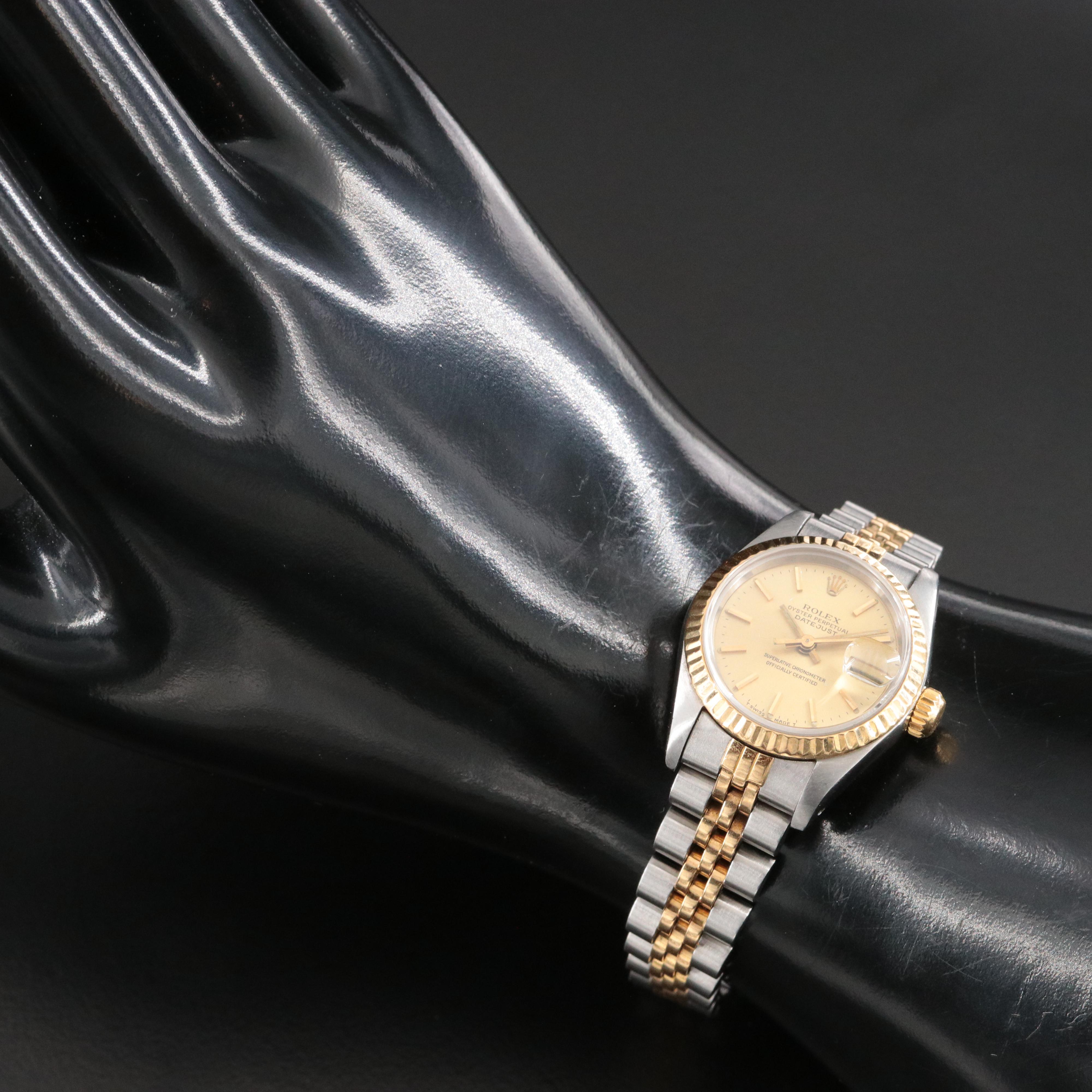 1985 Rolex Two Tone 18K & Steel Datejust Watch