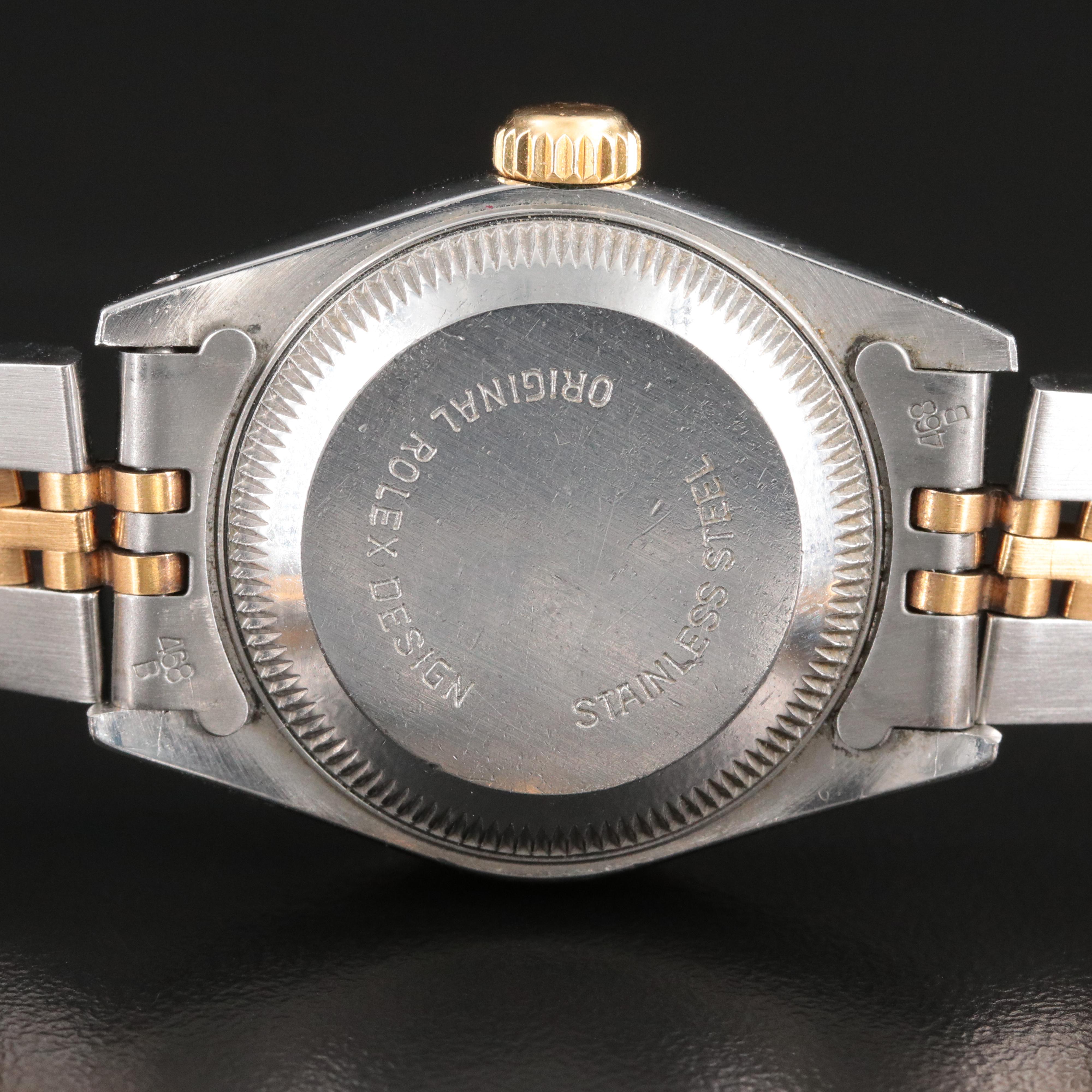 1985 Rolex Two Tone 18K & Steel Datejust Watch