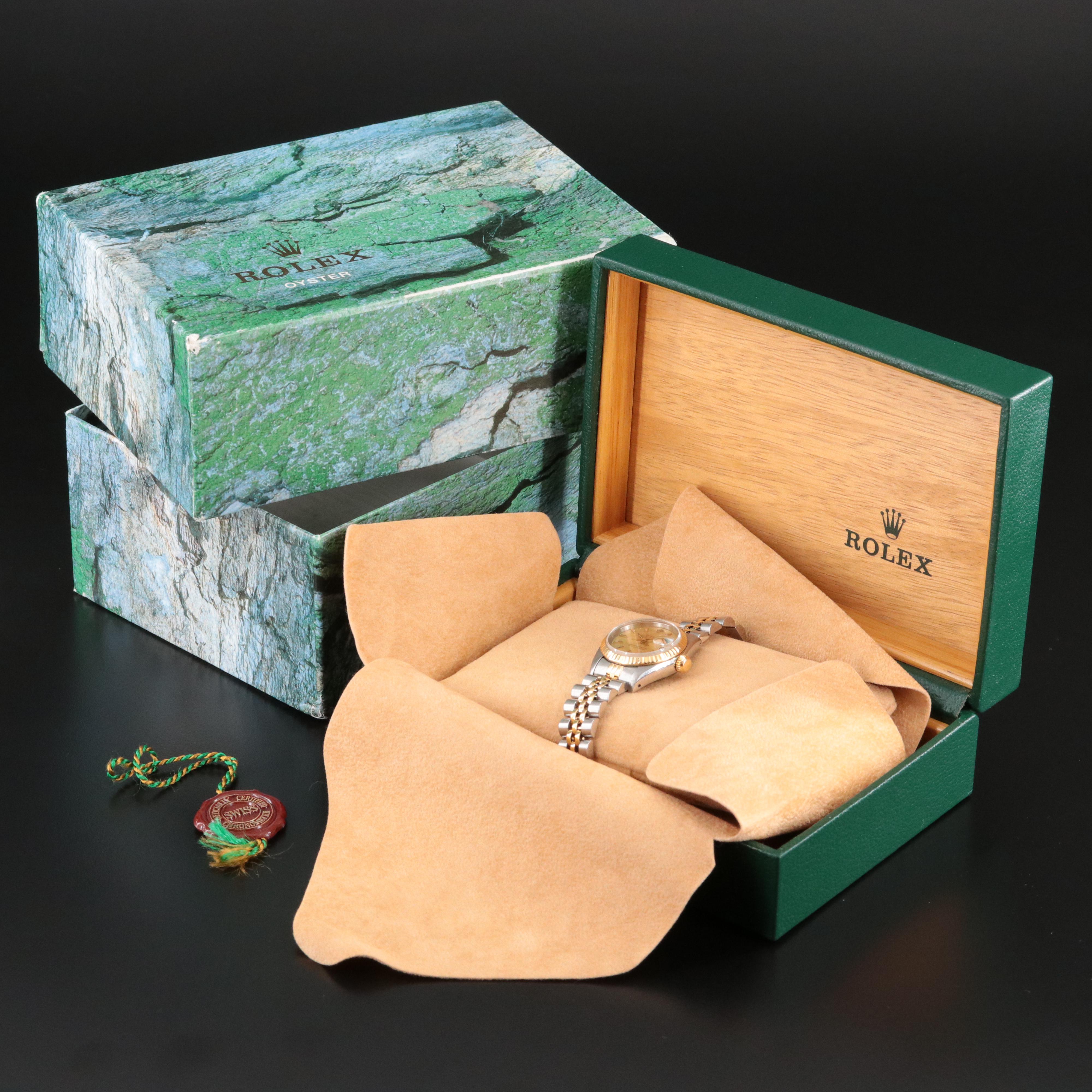 1985 Rolex Two Tone 18K & Steel Datejust Watch