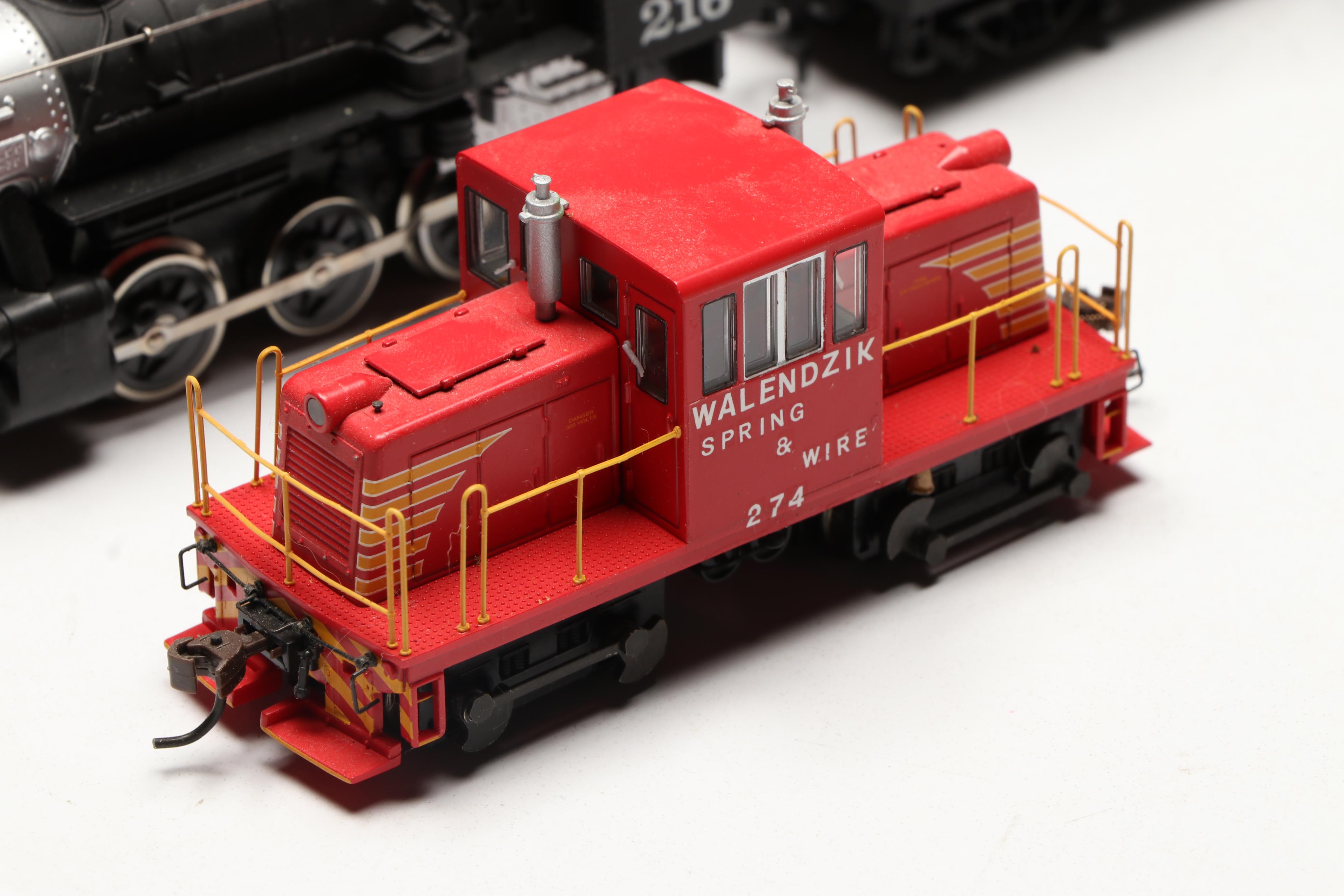 Tyco HO Scale Rock Island and Kato Ann Arbor Locomotives with More Train Cars