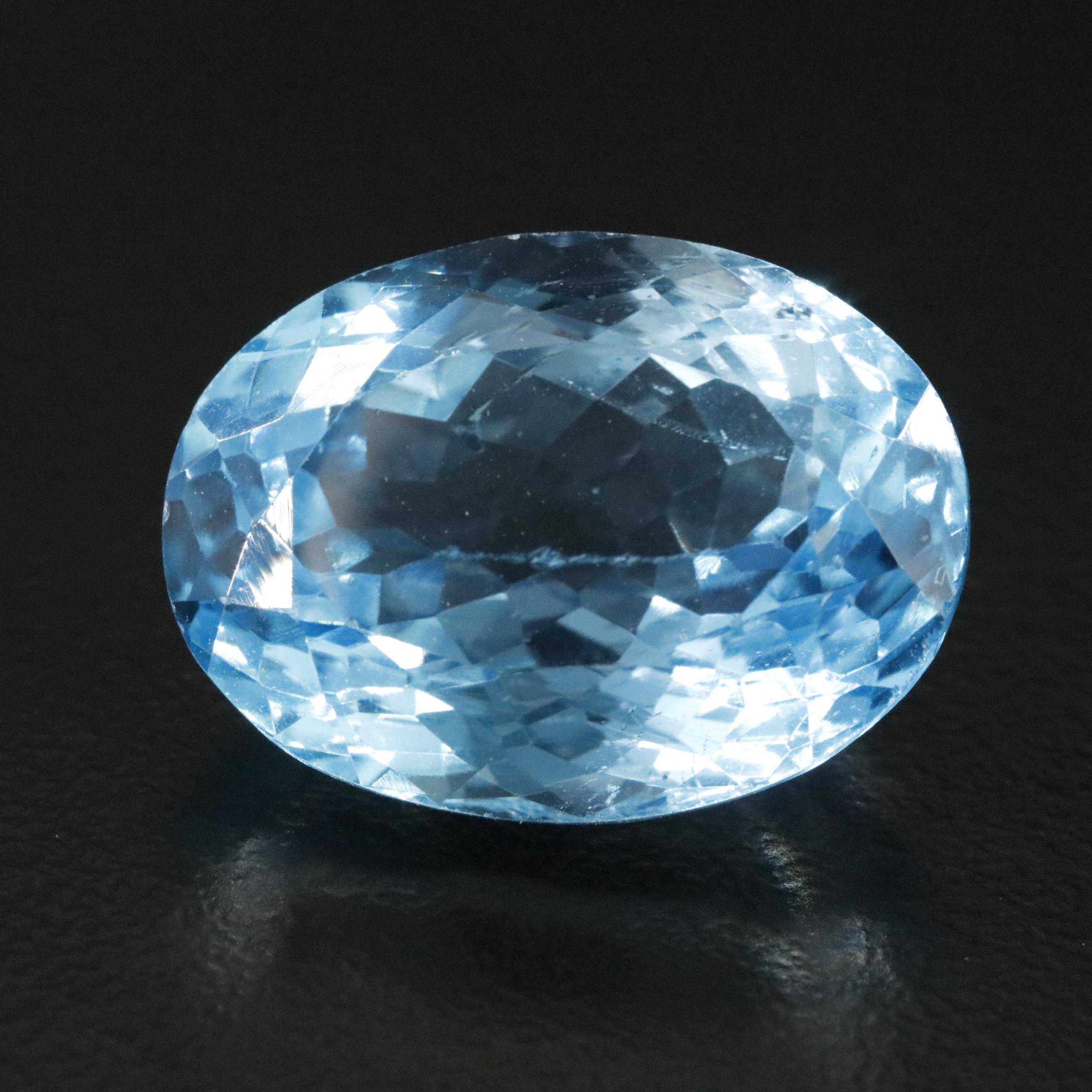 Loose 19.42 CT Blue Topaz