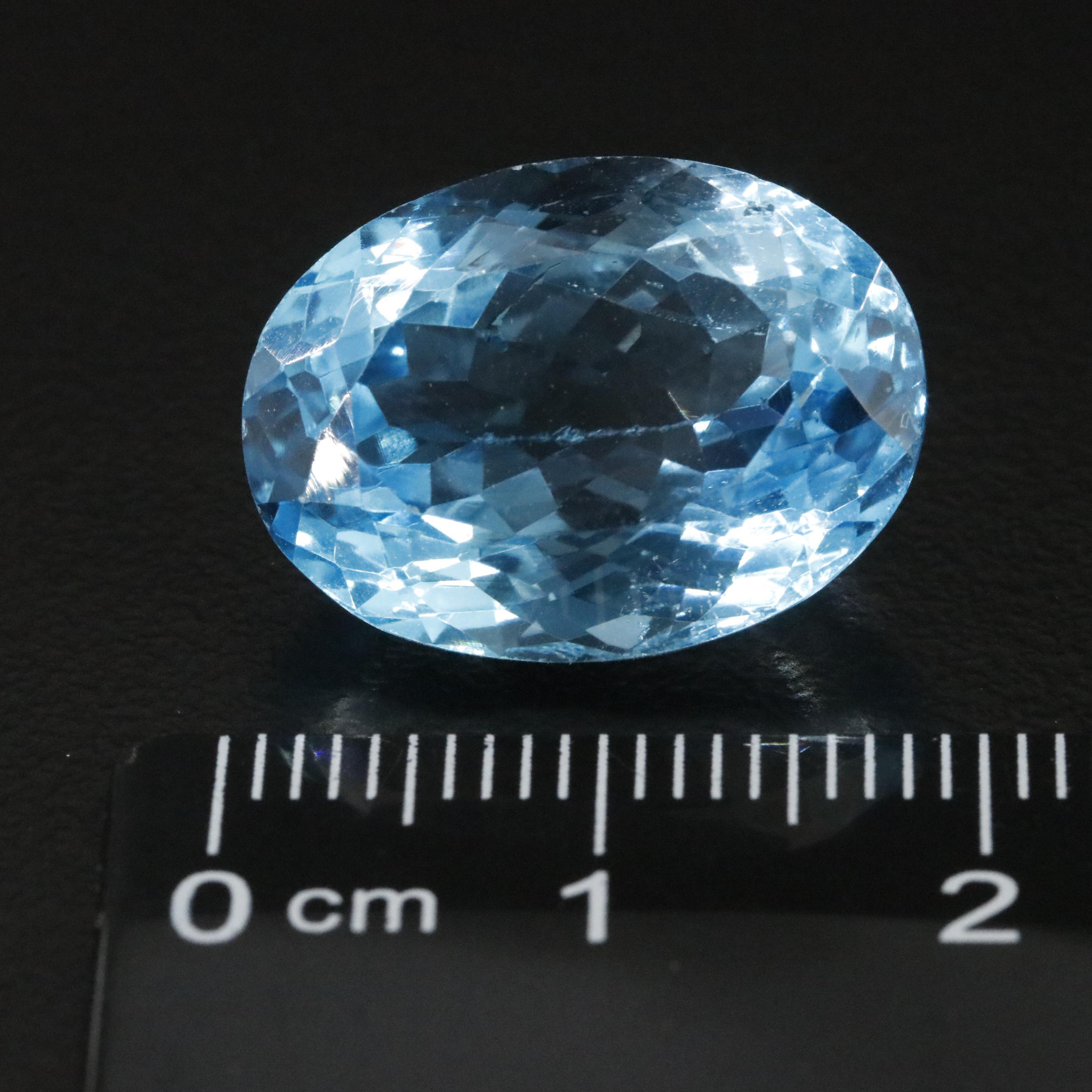 Loose 19.42 CT Blue Topaz