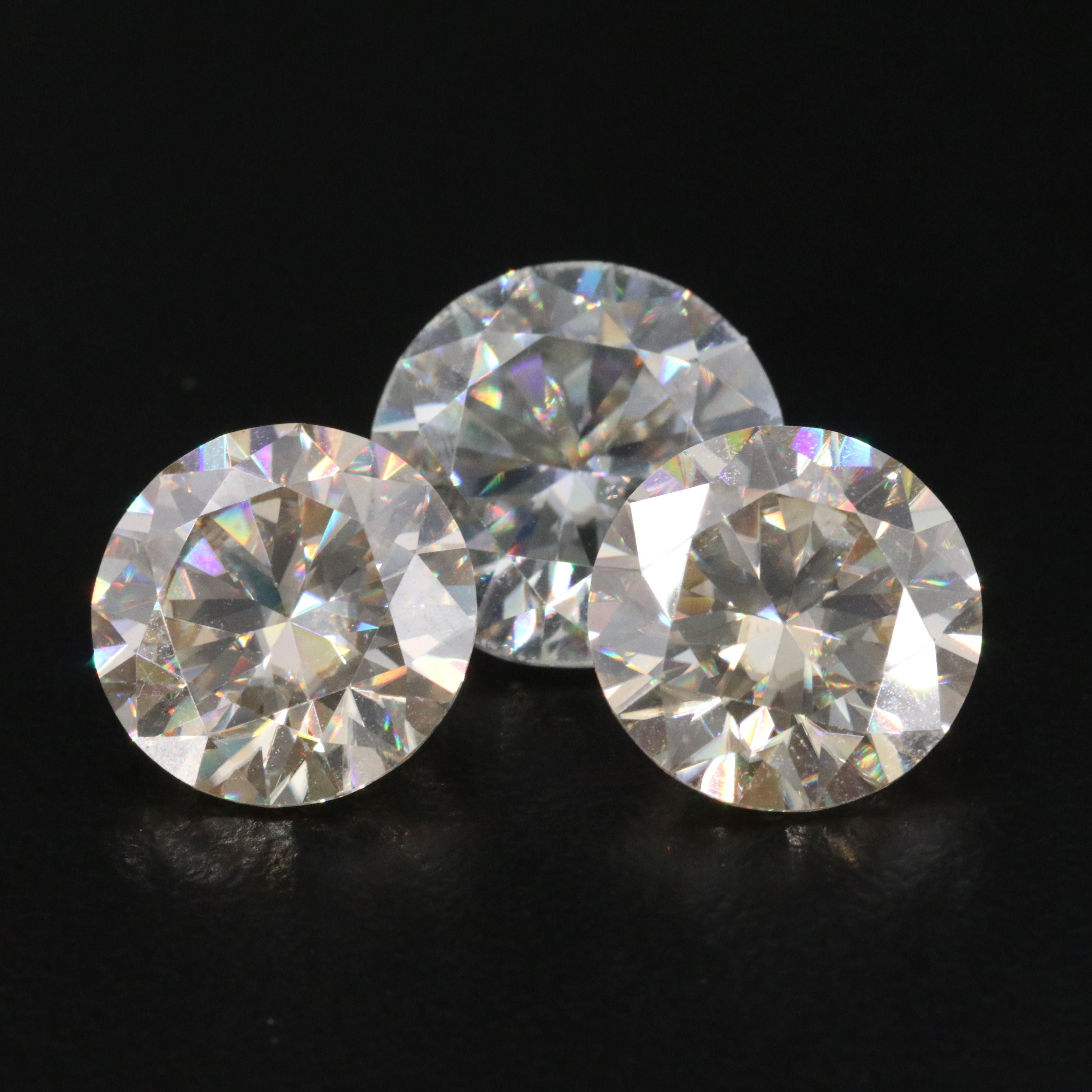 Loose 15.45 CTW Moissanites