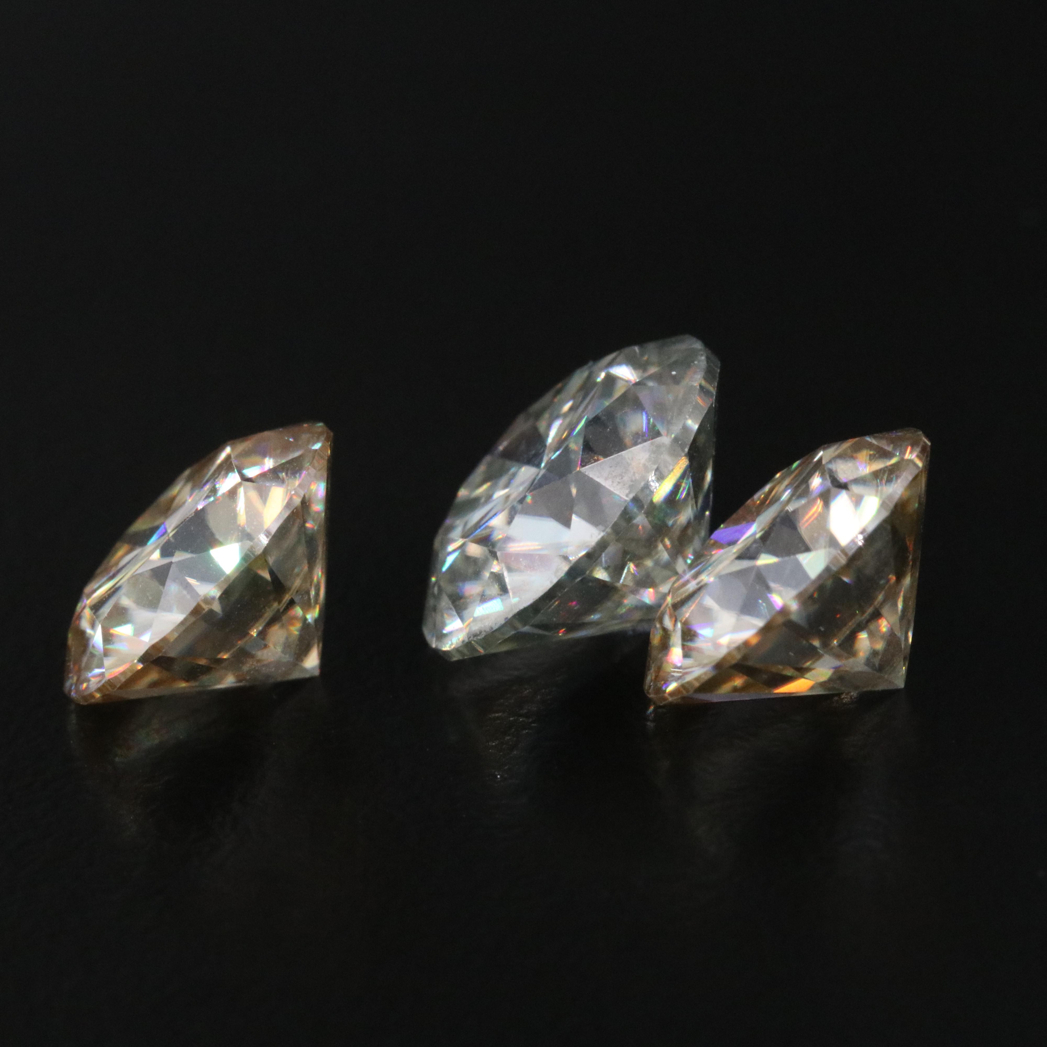 Loose 15.45 CTW Moissanites