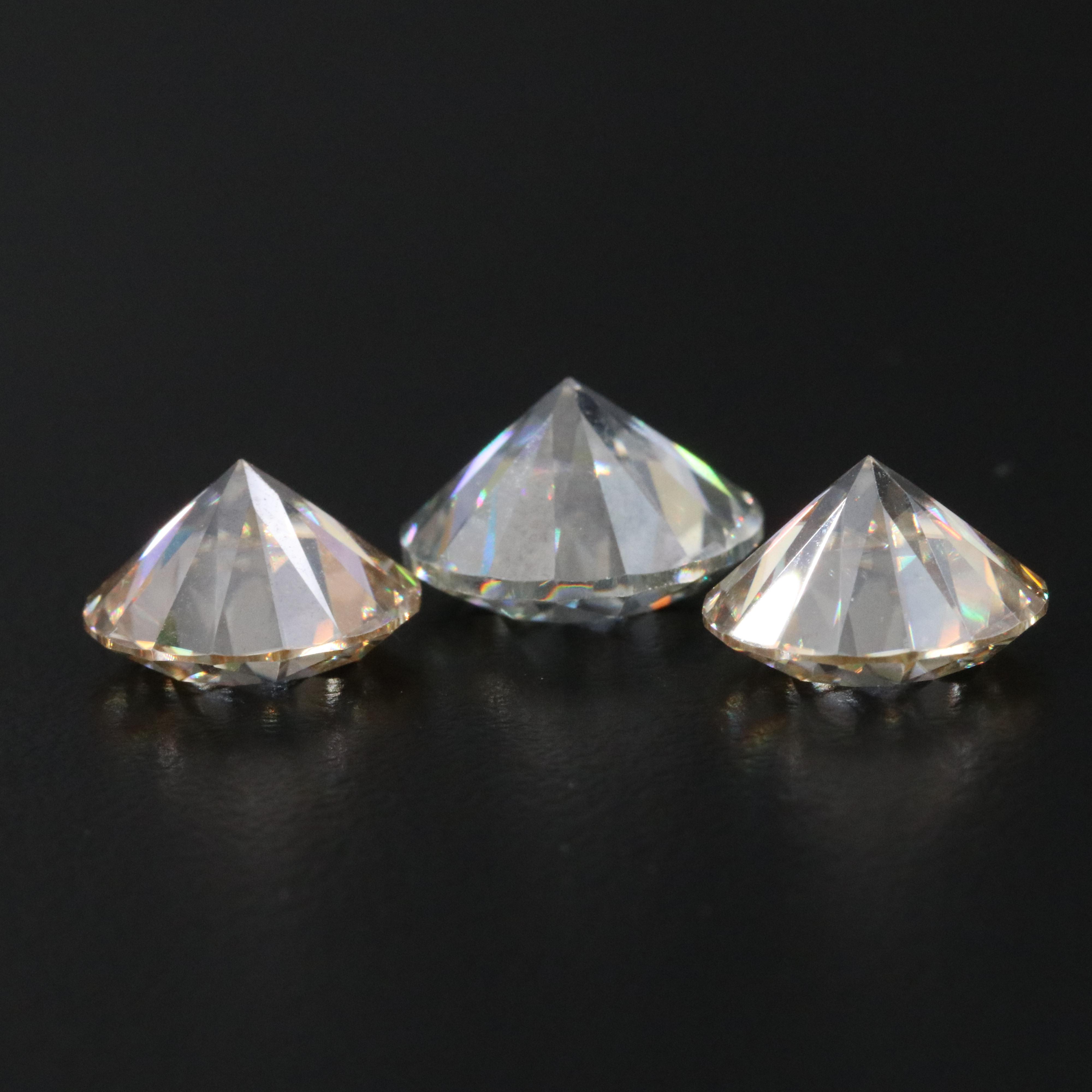 Loose 15.45 CTW Moissanites