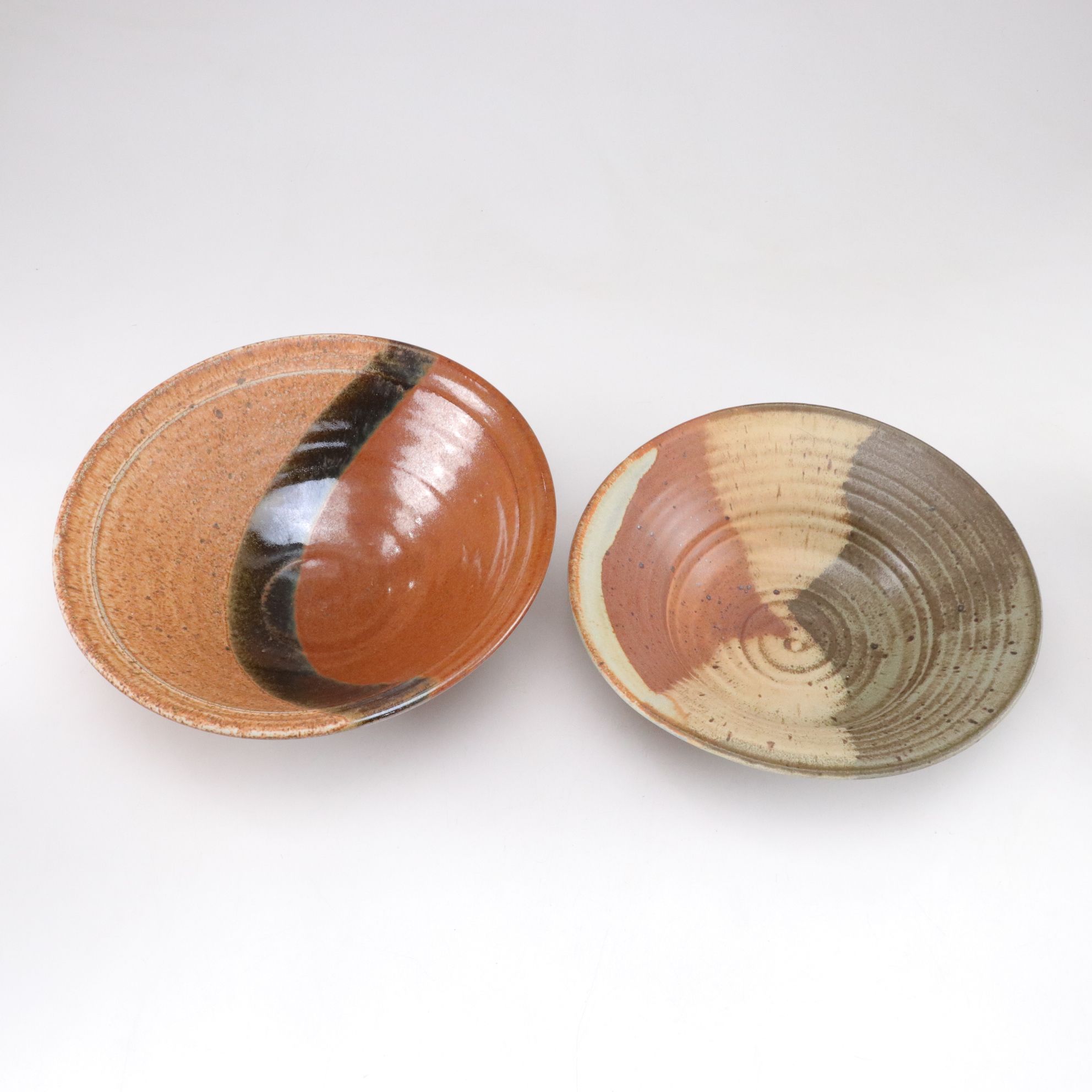 Speckled & Drip Glaze Spun Pottery Bowl Collection