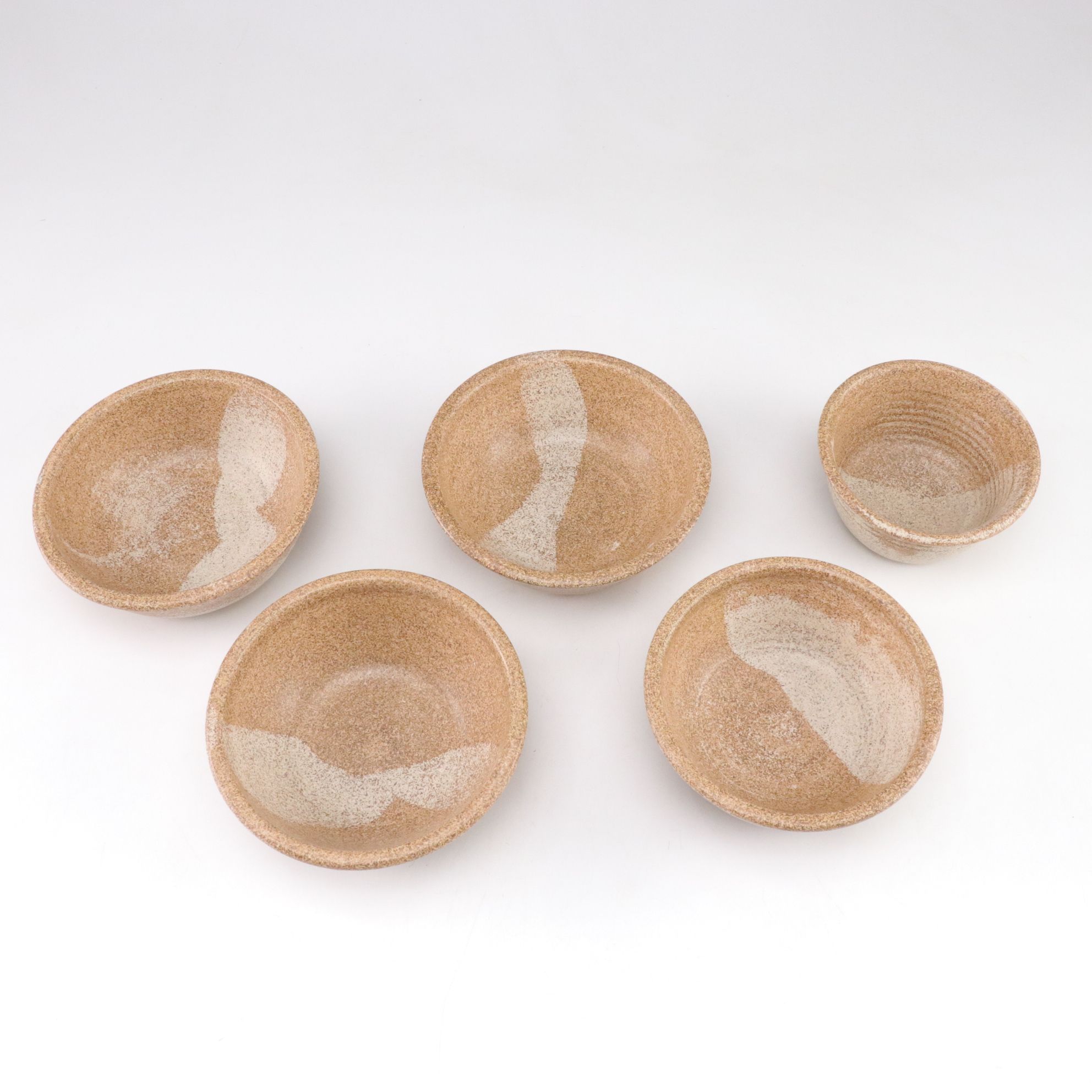 Speckled & Drip Glaze Spun Pottery Bowl Collection