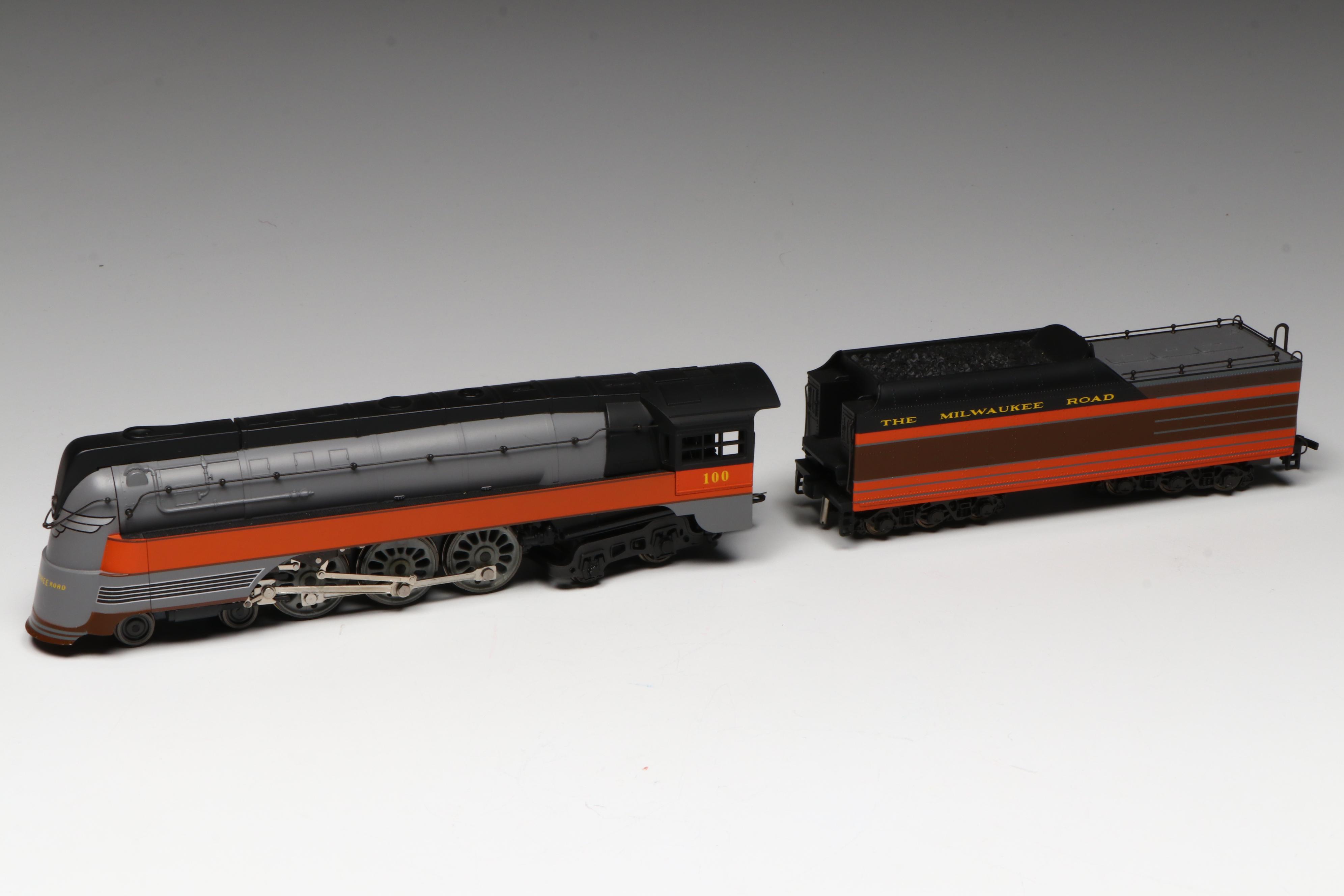 Rivarossi HO Scale Milwaukee Road Locomotive, Passenger and More Train Cars