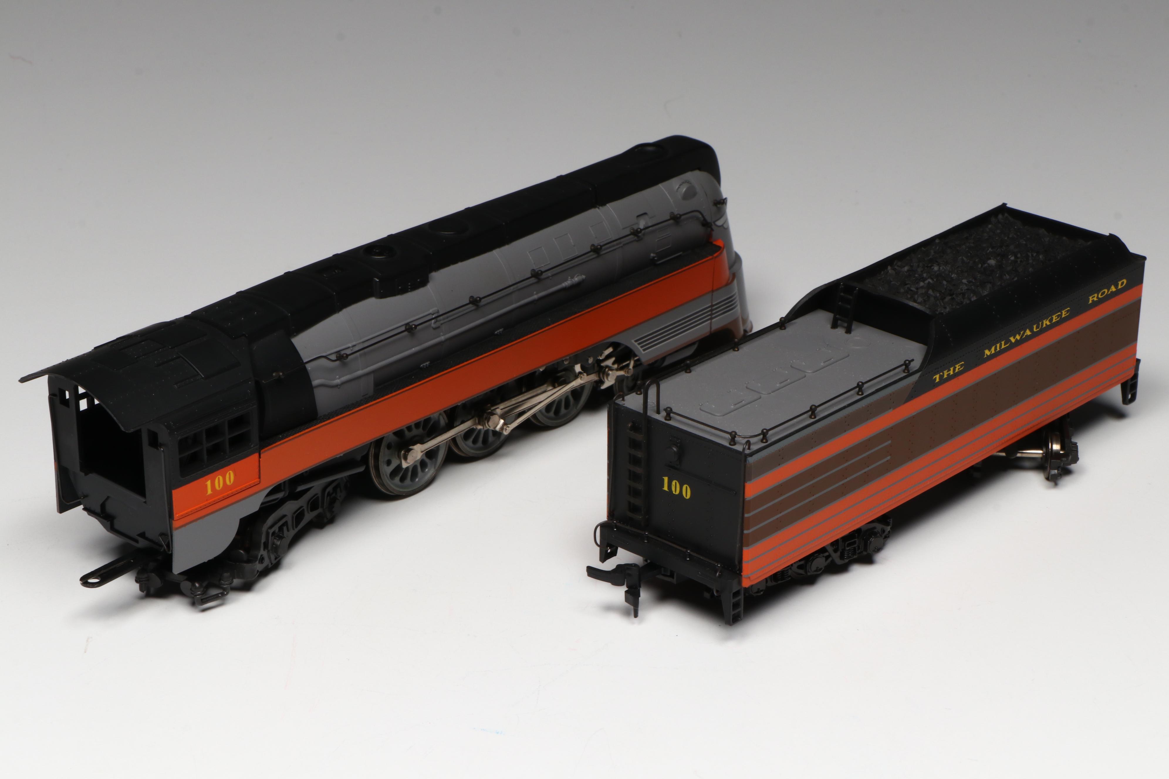 Rivarossi HO Scale Milwaukee Road Locomotive, Passenger and More Train Cars