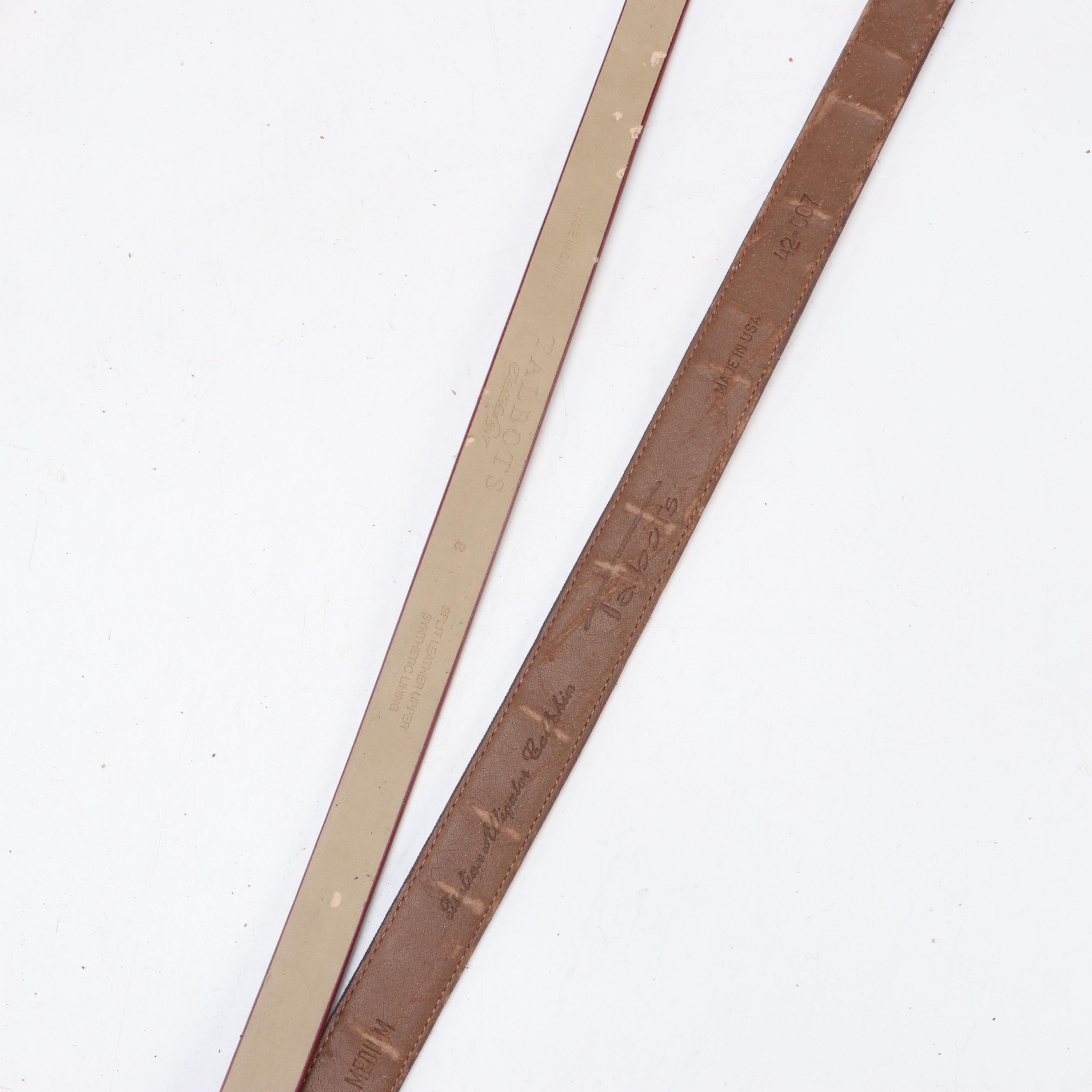 Talbots, Liz Claiborne, Fossil and Other Leather and Synthetic Belts