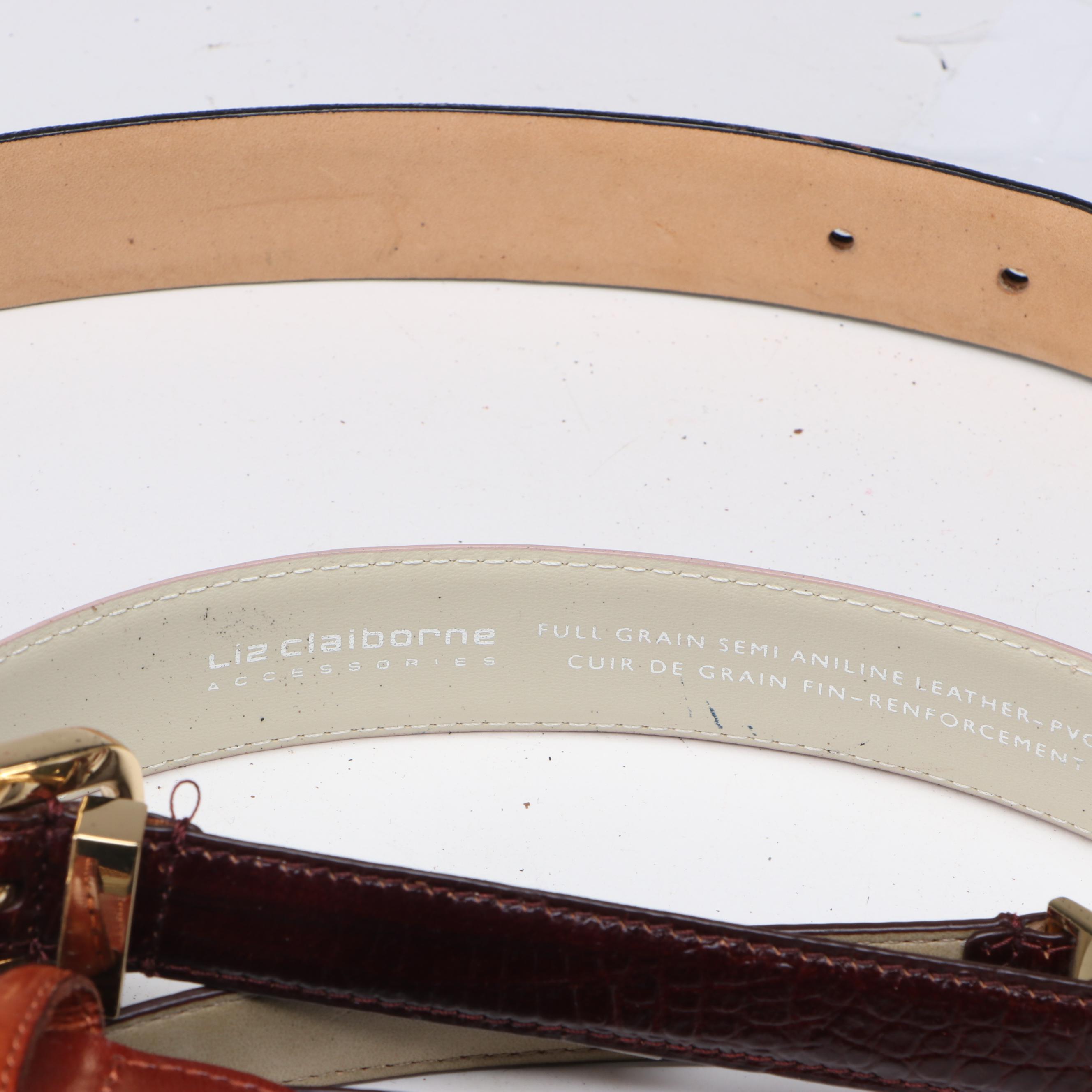 Talbots, Liz Claiborne, Fossil and Other Leather and Synthetic Belts