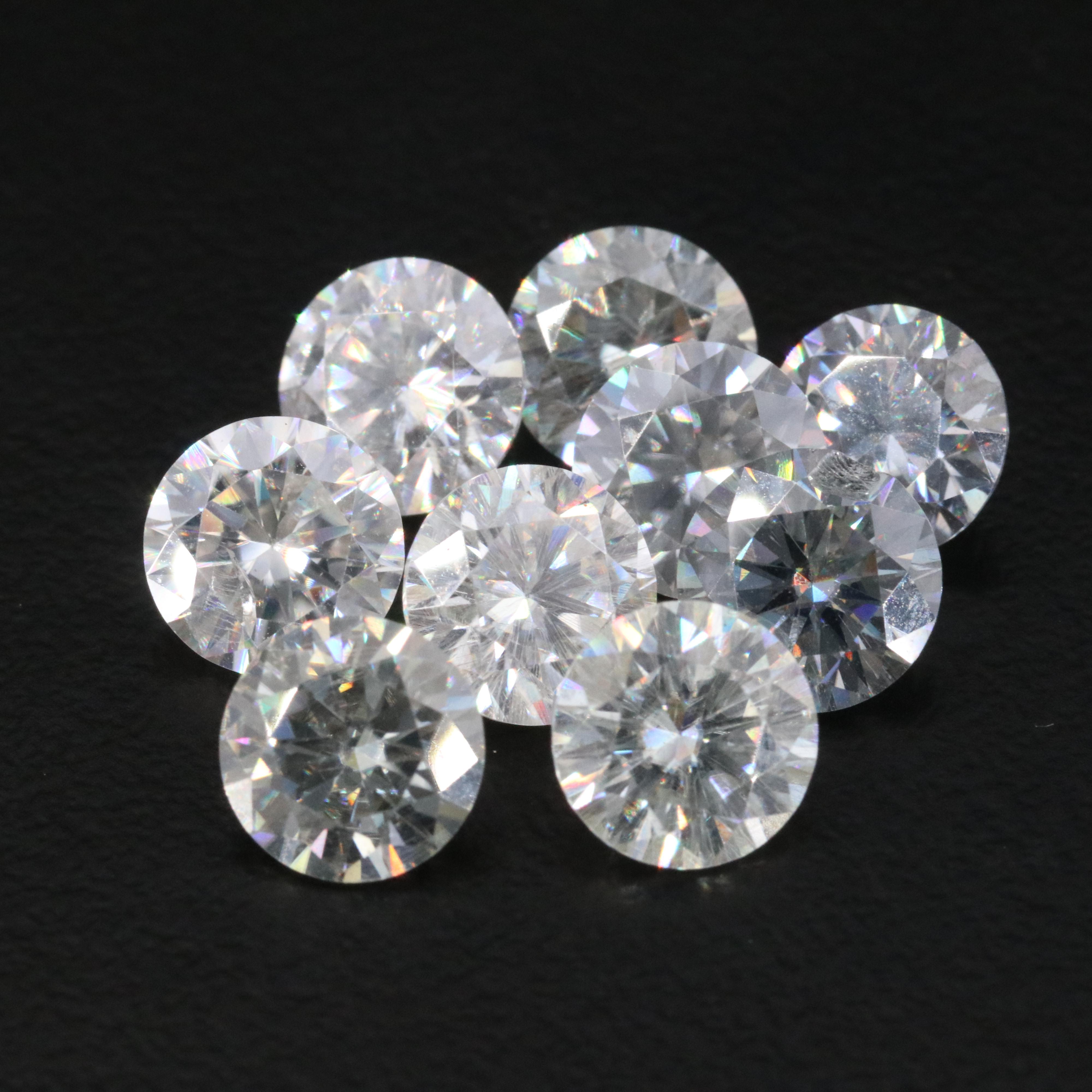 Loose 8.48 CTW Moissanites