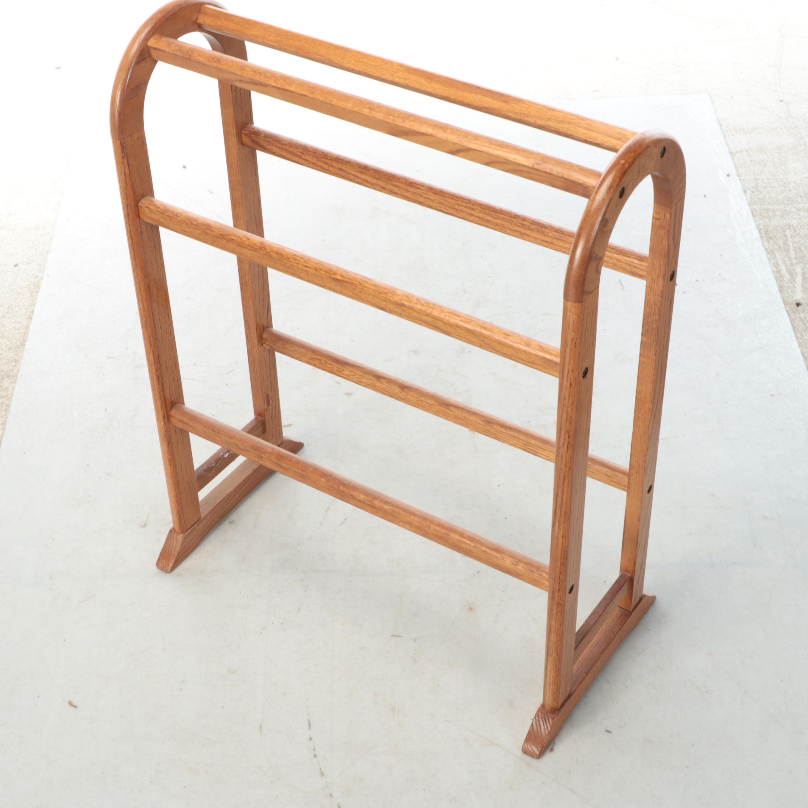Wood Quilt Rack