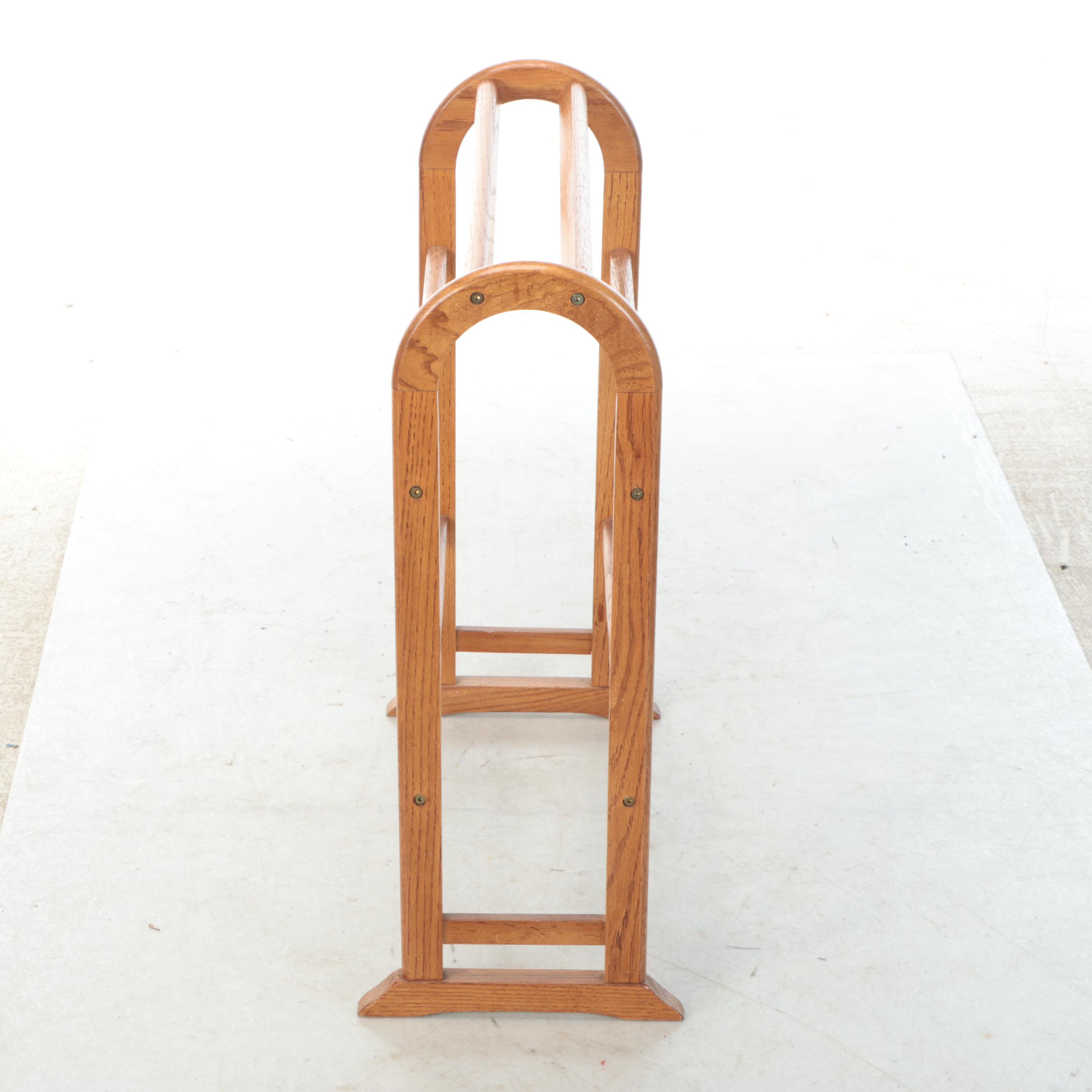 Wood Quilt Rack