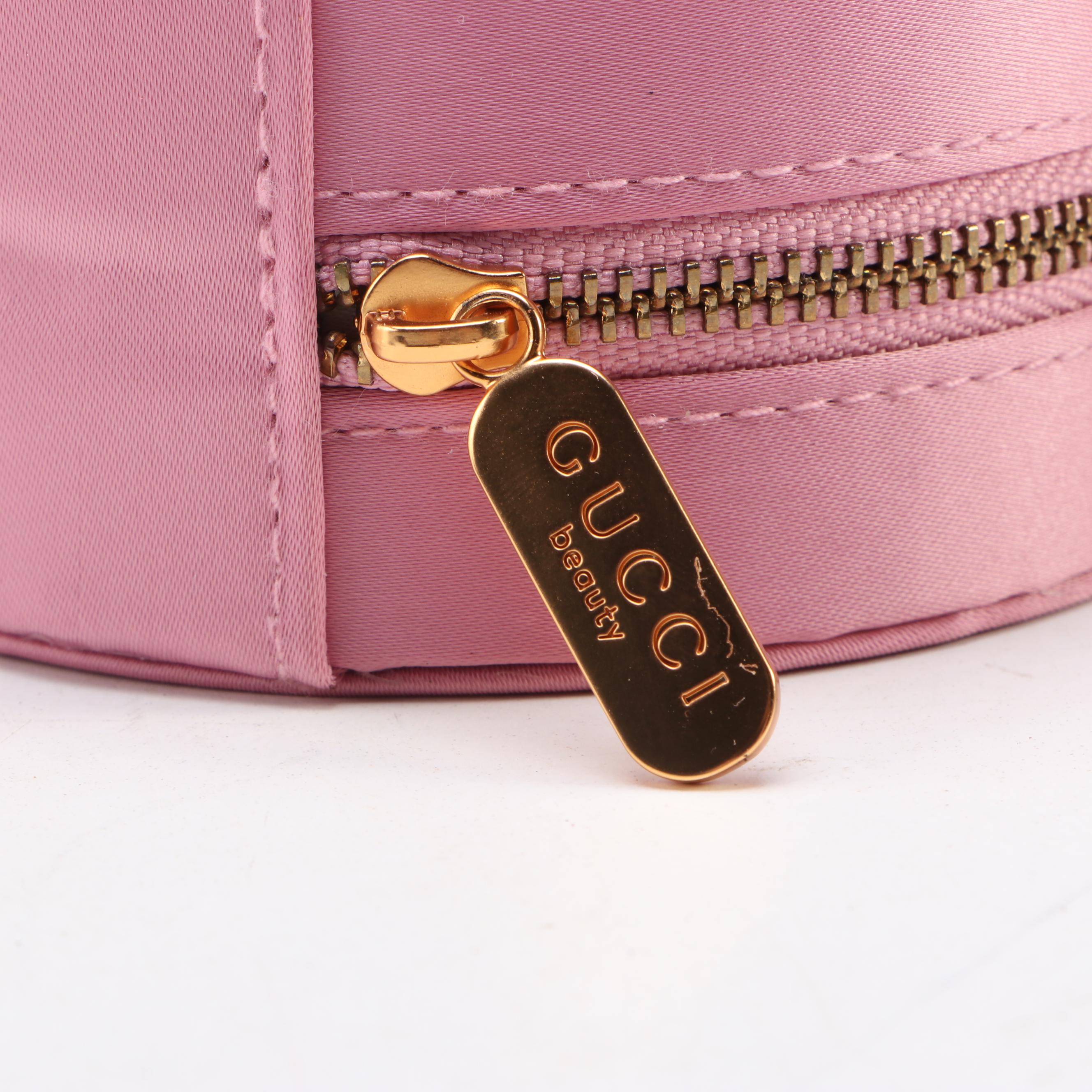 Gucci Beauty Round Jewelry Case, Compact Mirror and Quilted Canvas Sleep Mask