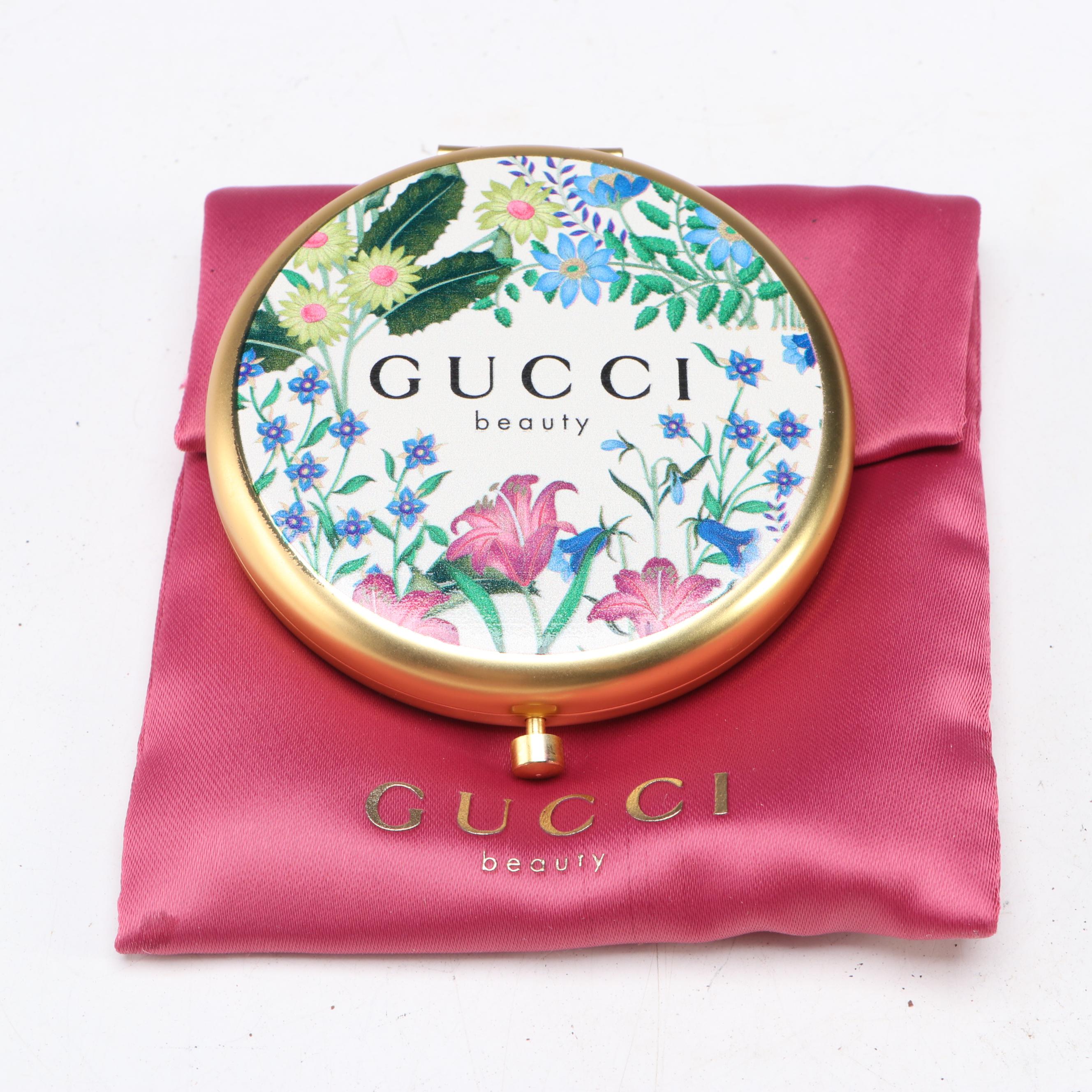 Gucci Beauty Round Jewelry Case, Compact Mirror and Quilted Canvas Sleep Mask