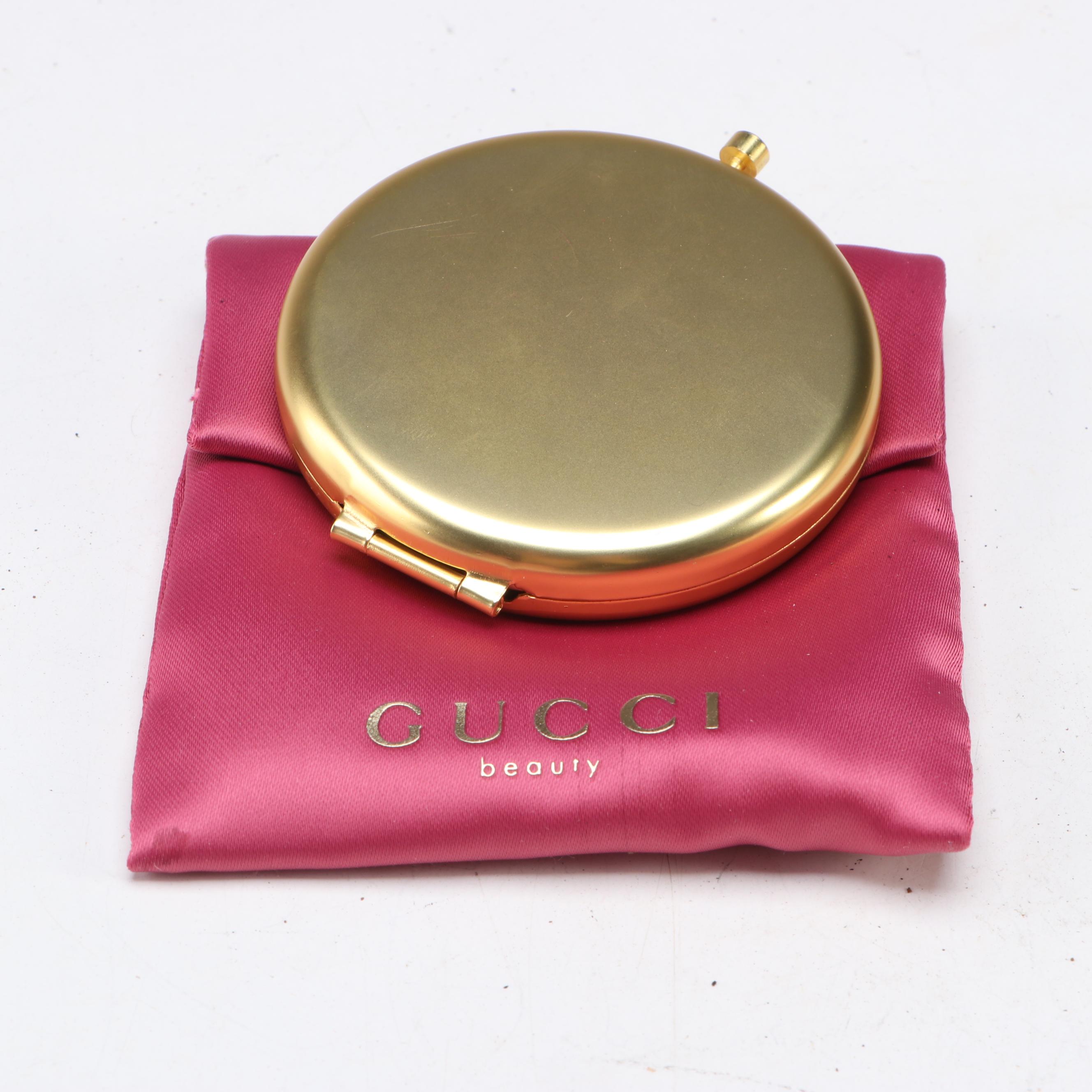 Gucci Beauty Round Jewelry Case, Compact Mirror and Quilted Canvas Sleep Mask