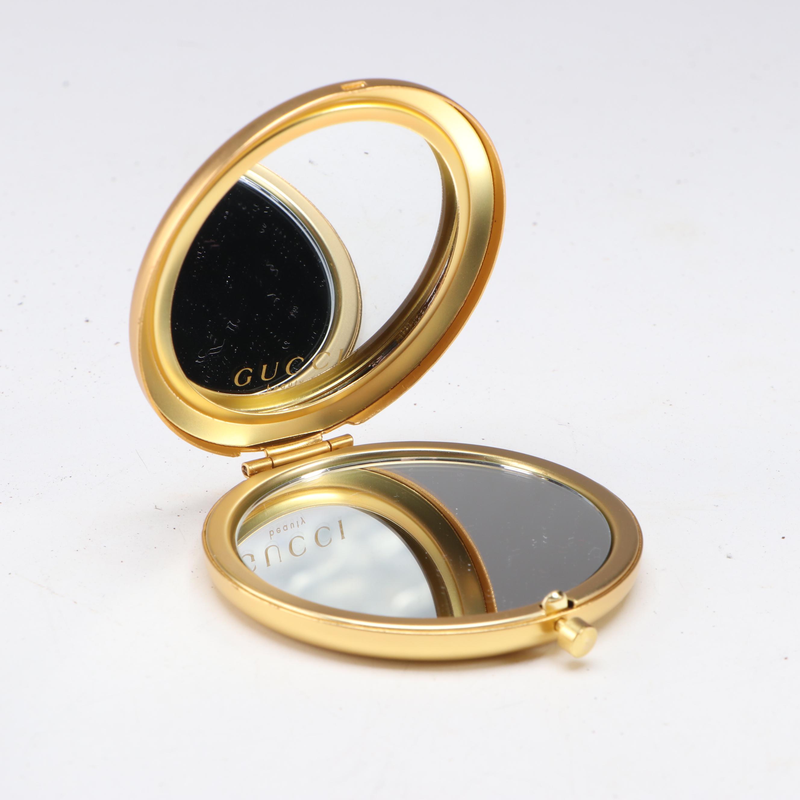 Gucci Beauty Round Jewelry Case, Compact Mirror and Quilted Canvas Sleep Mask