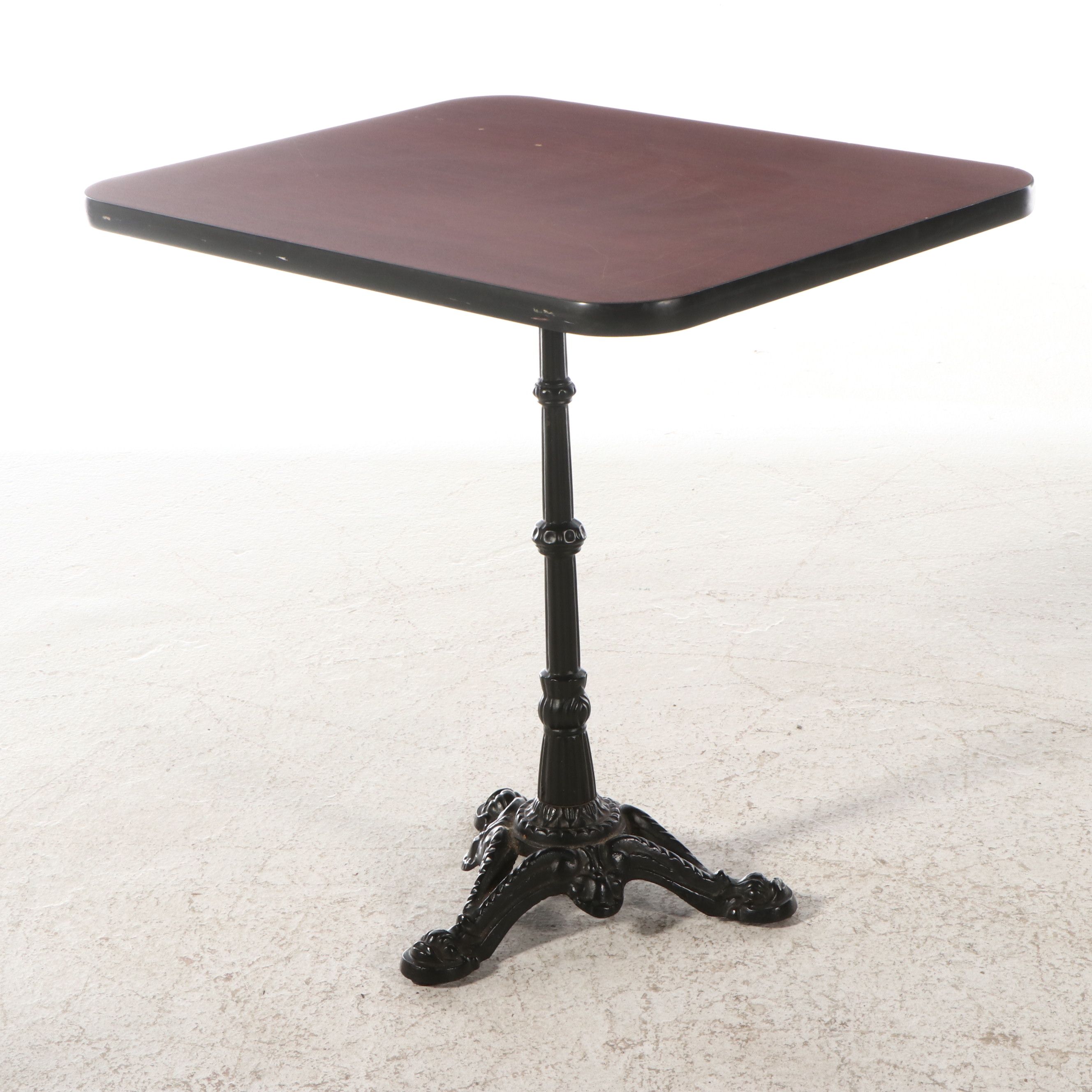 M. Dietz and Sons Laminate and Cast Iron Pub Table with Chairs