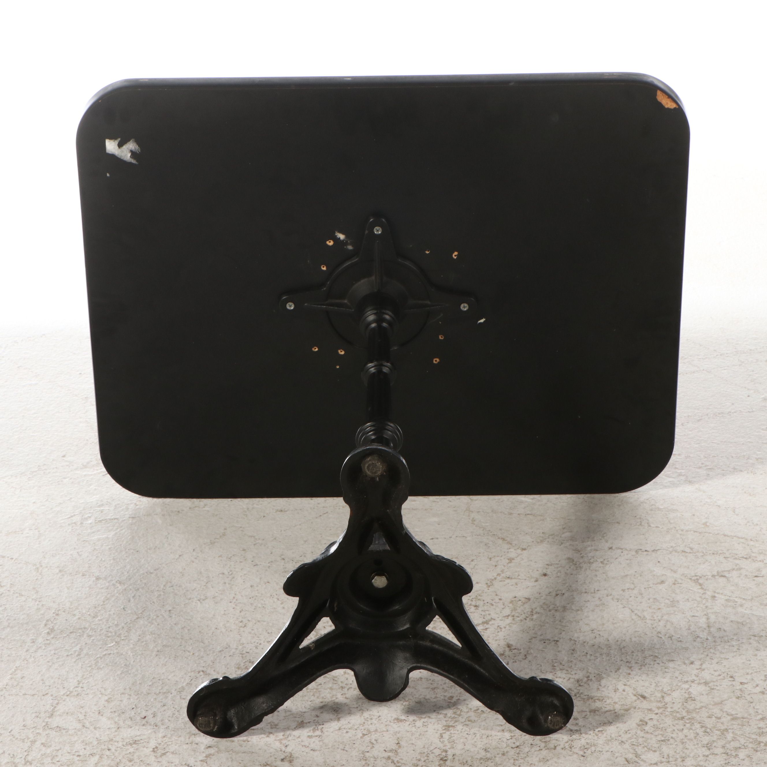 M. Dietz and Sons Laminate and Cast Iron Pub Table with Chairs