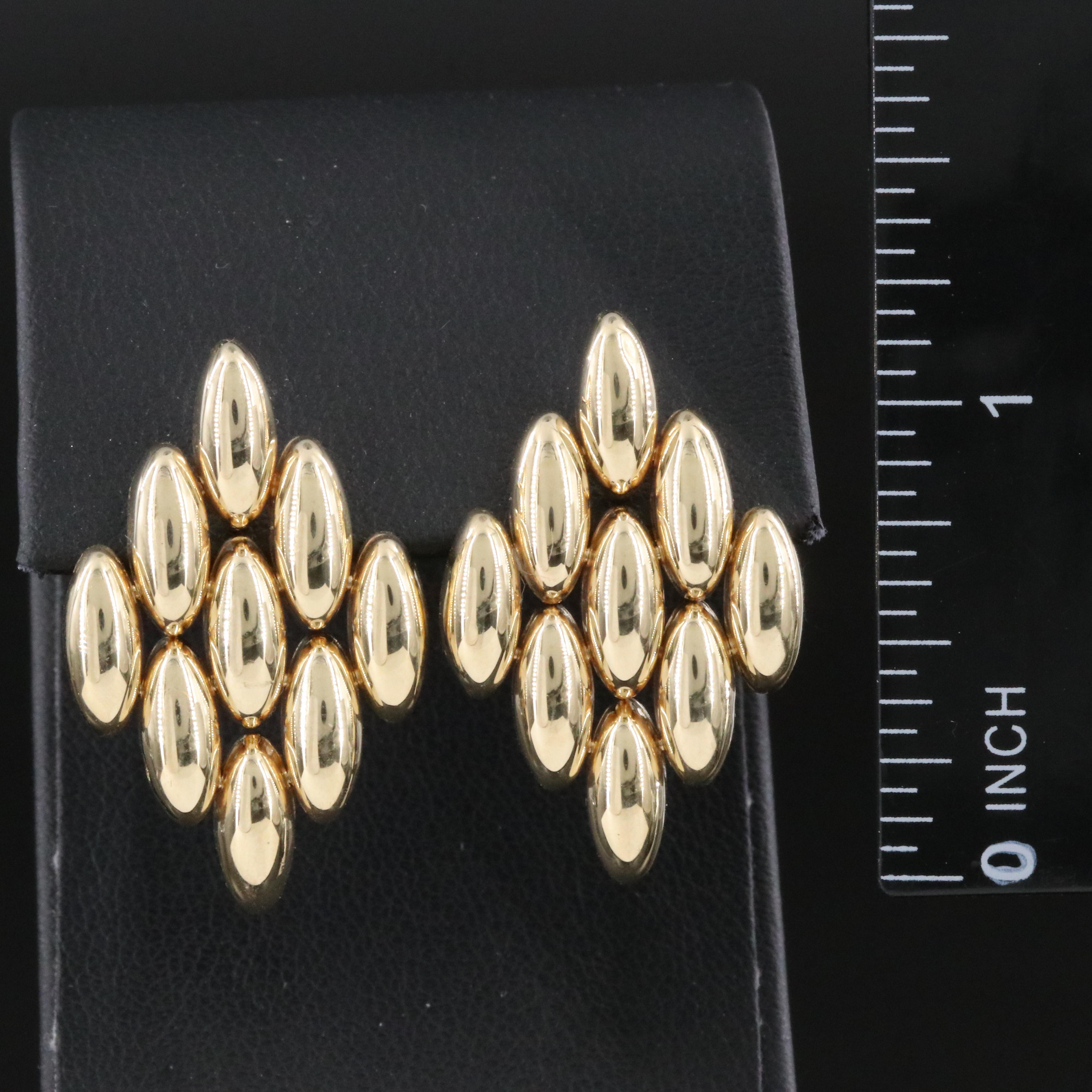 Italian 14K Panther Link Earrings
