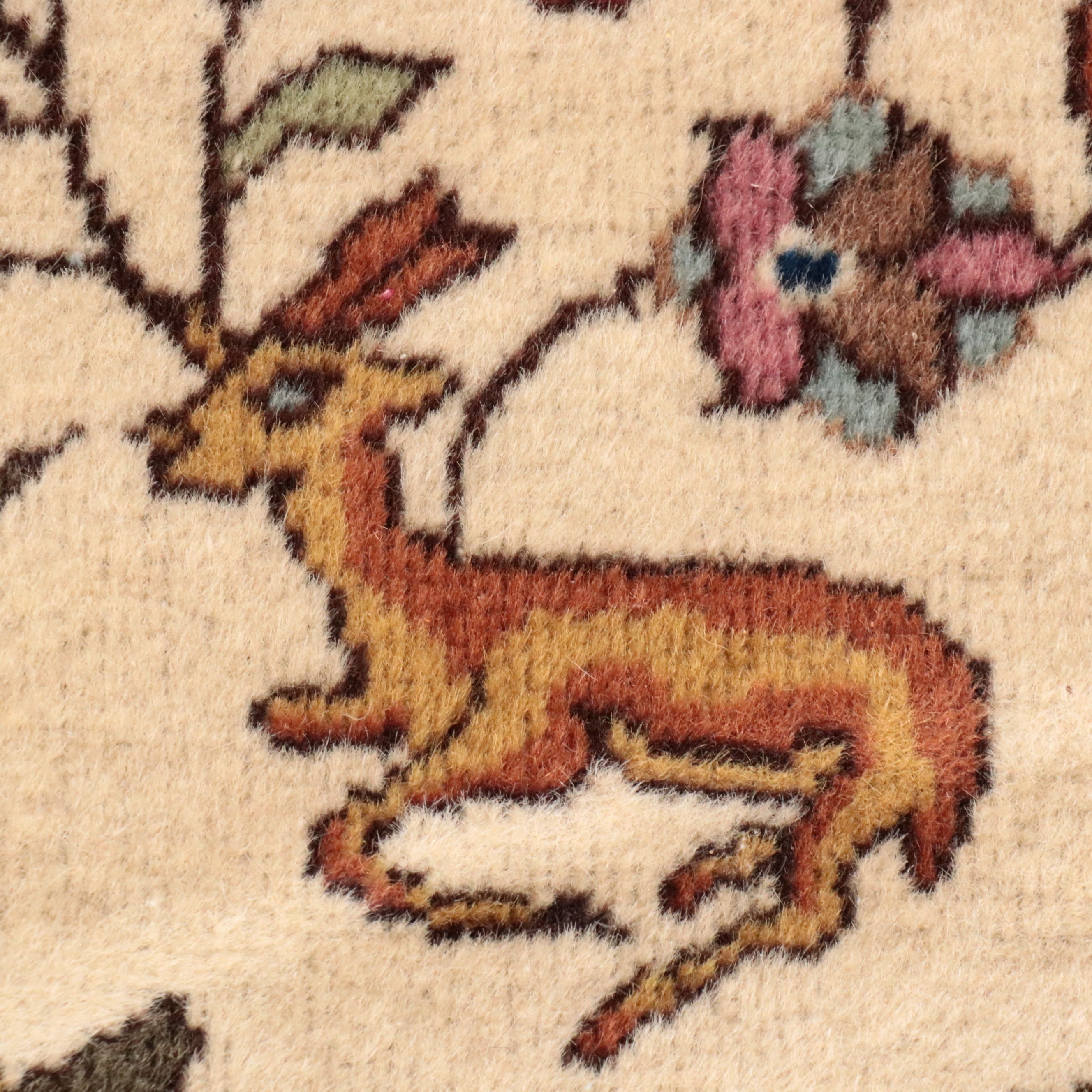 6'3 x 9'8 Hand-Knotted Persian Tabriz Area Rug