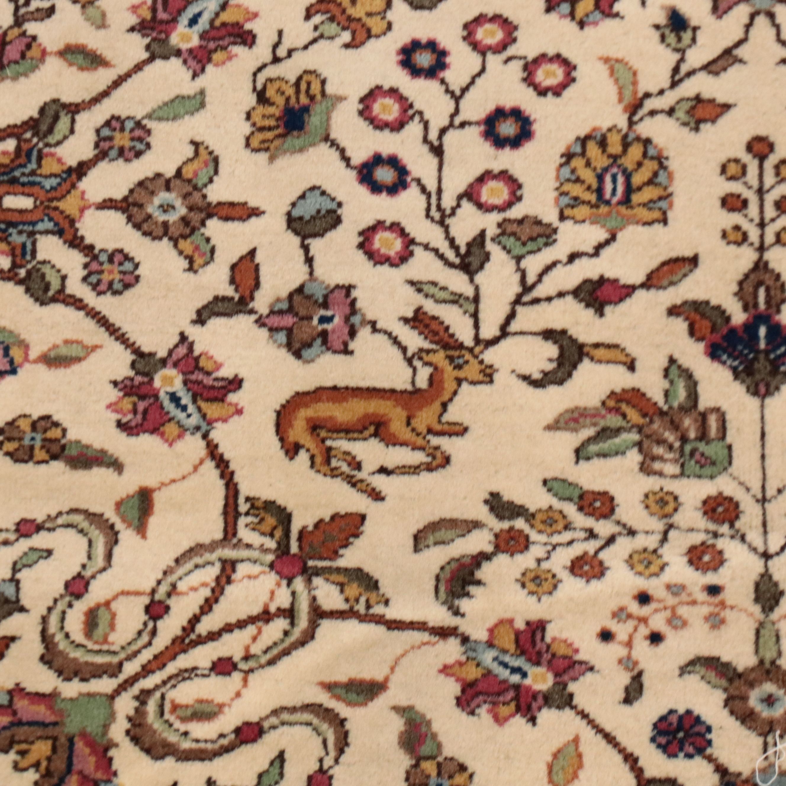 6'3 x 9'8 Hand-Knotted Persian Tabriz Area Rug