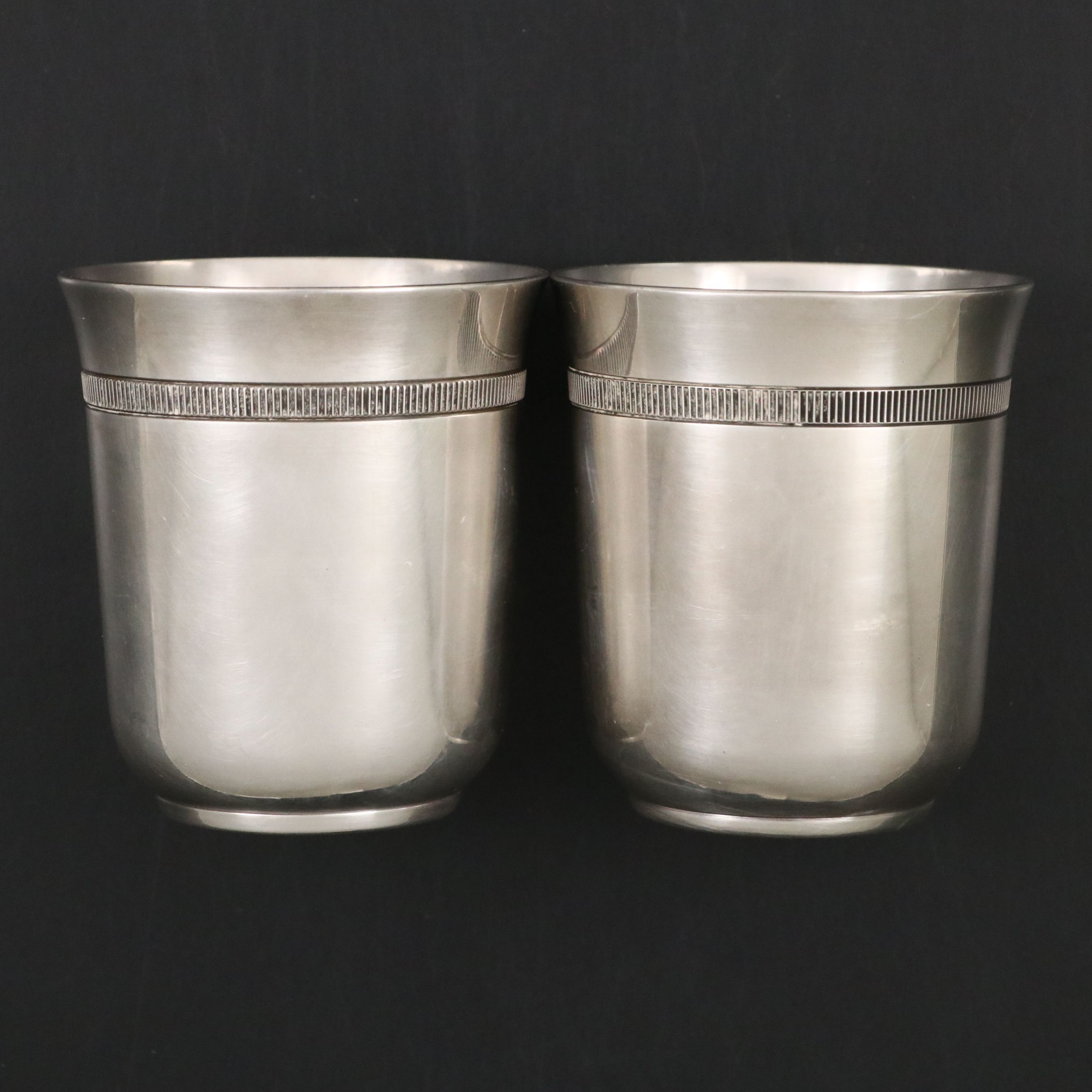 Pair of Christofle Gallia Tumblers, 20th Century