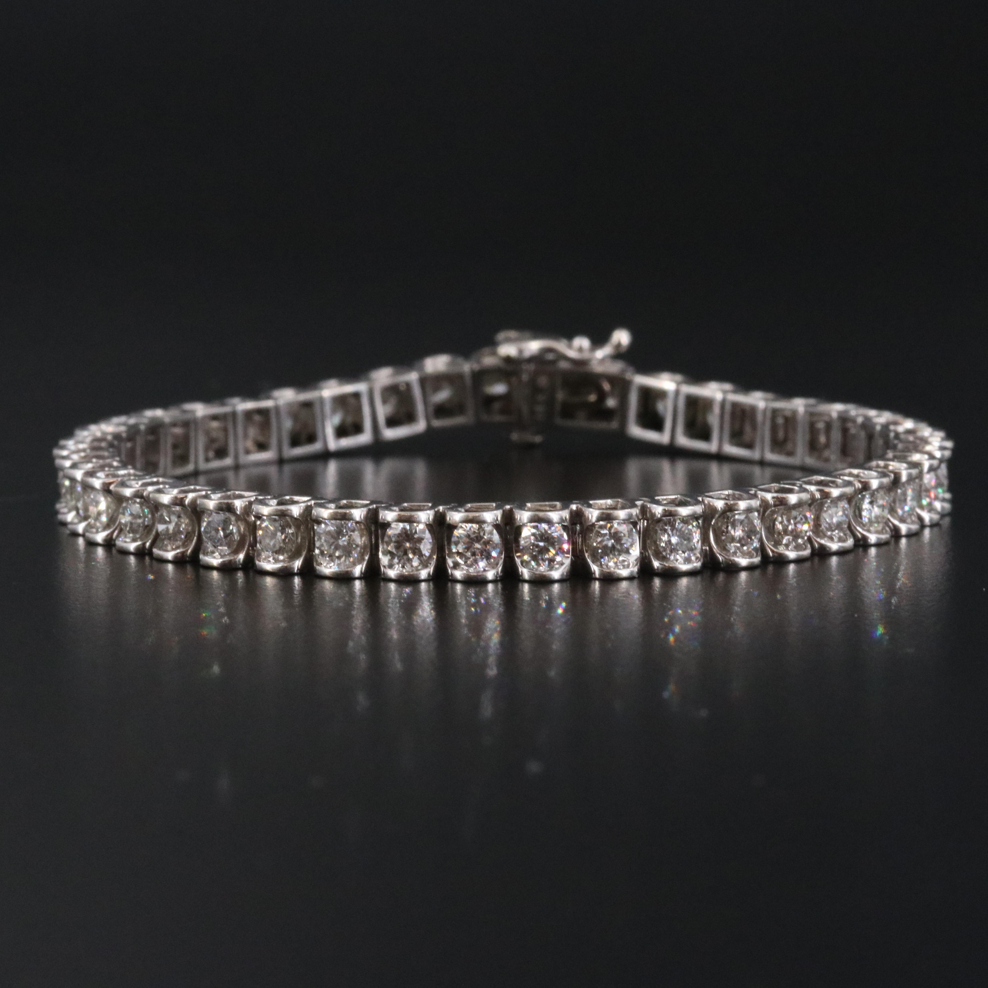 14K 4.75 CTW Diamond Line Bracelet