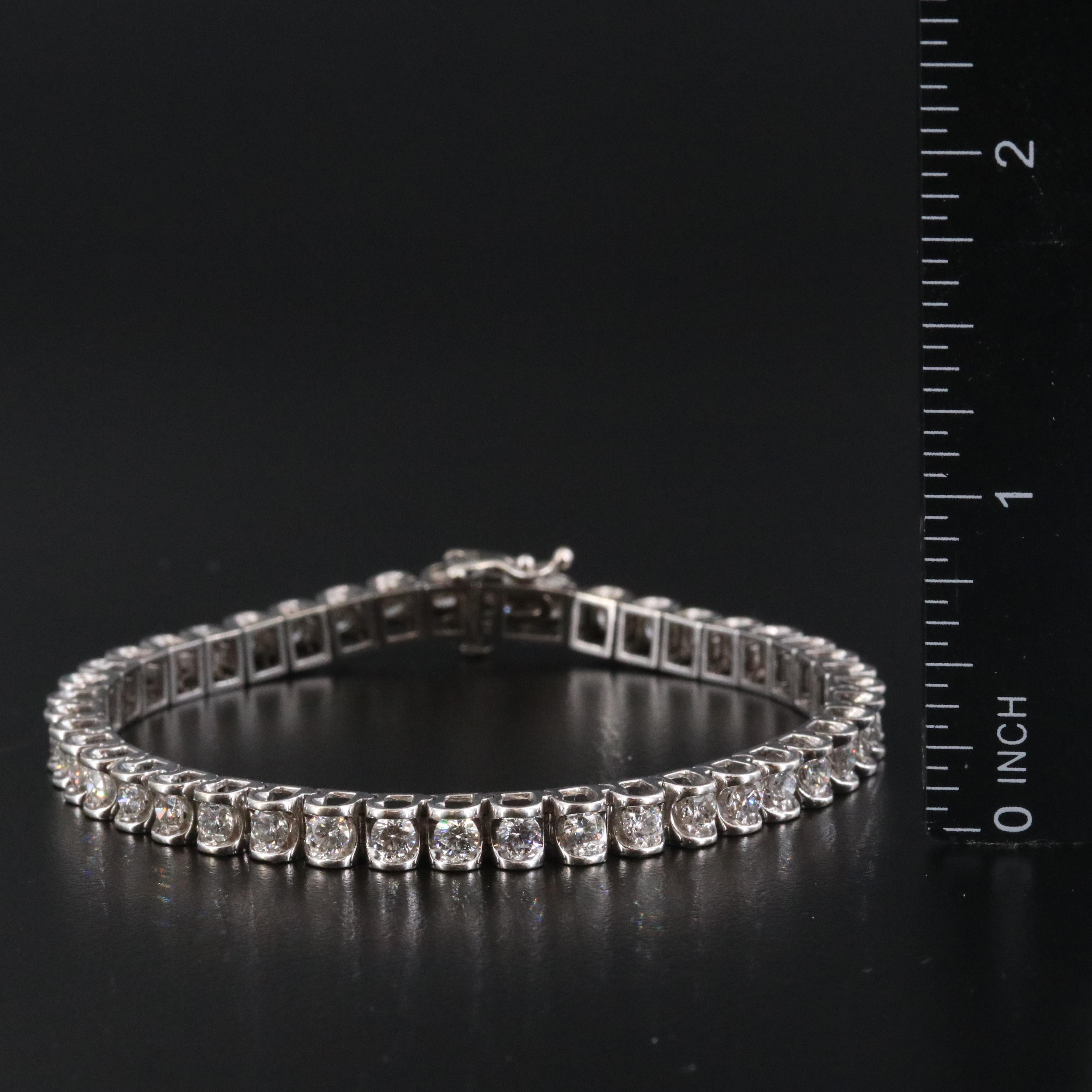 14K 4.75 CTW Diamond Line Bracelet