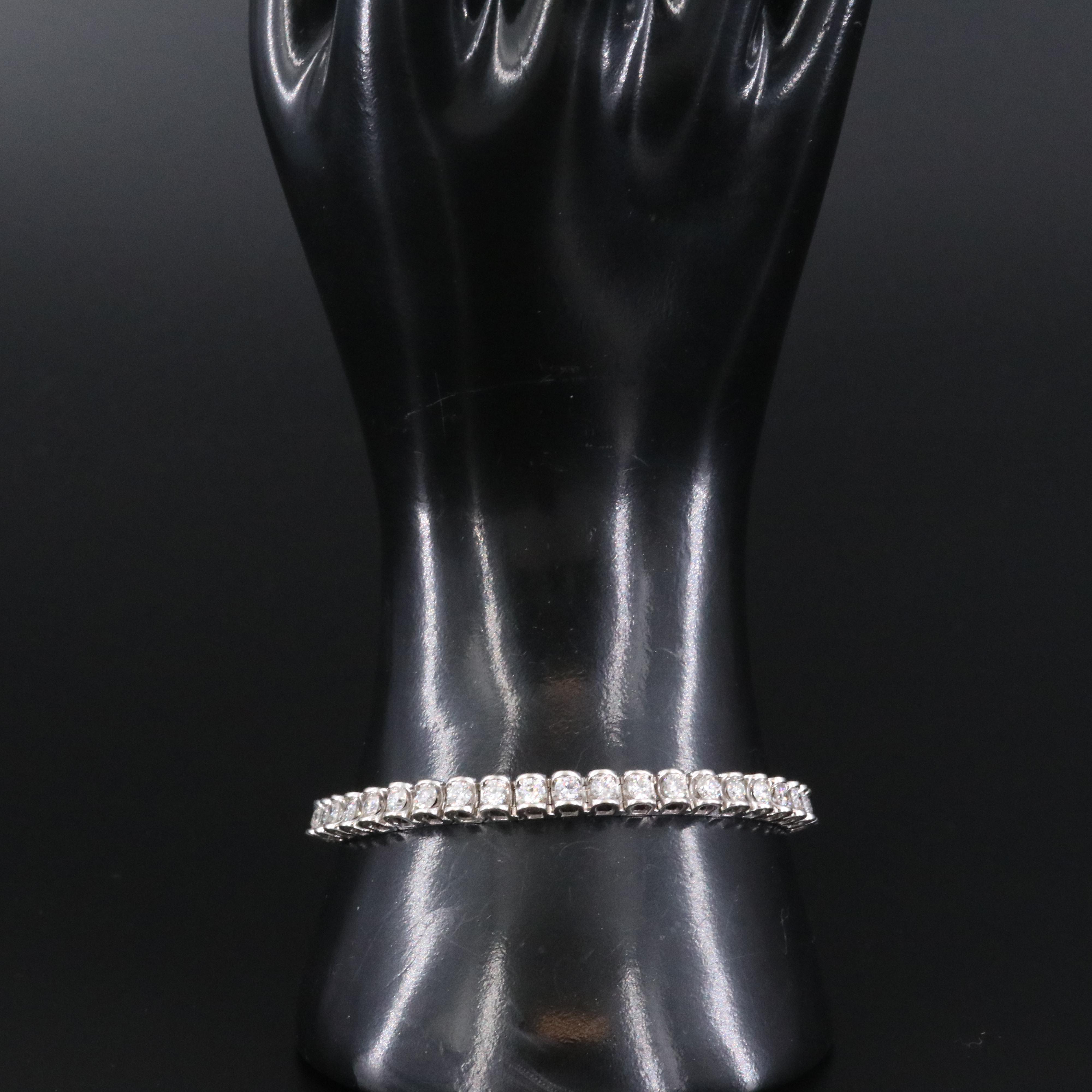 14K 4.75 CTW Diamond Line Bracelet