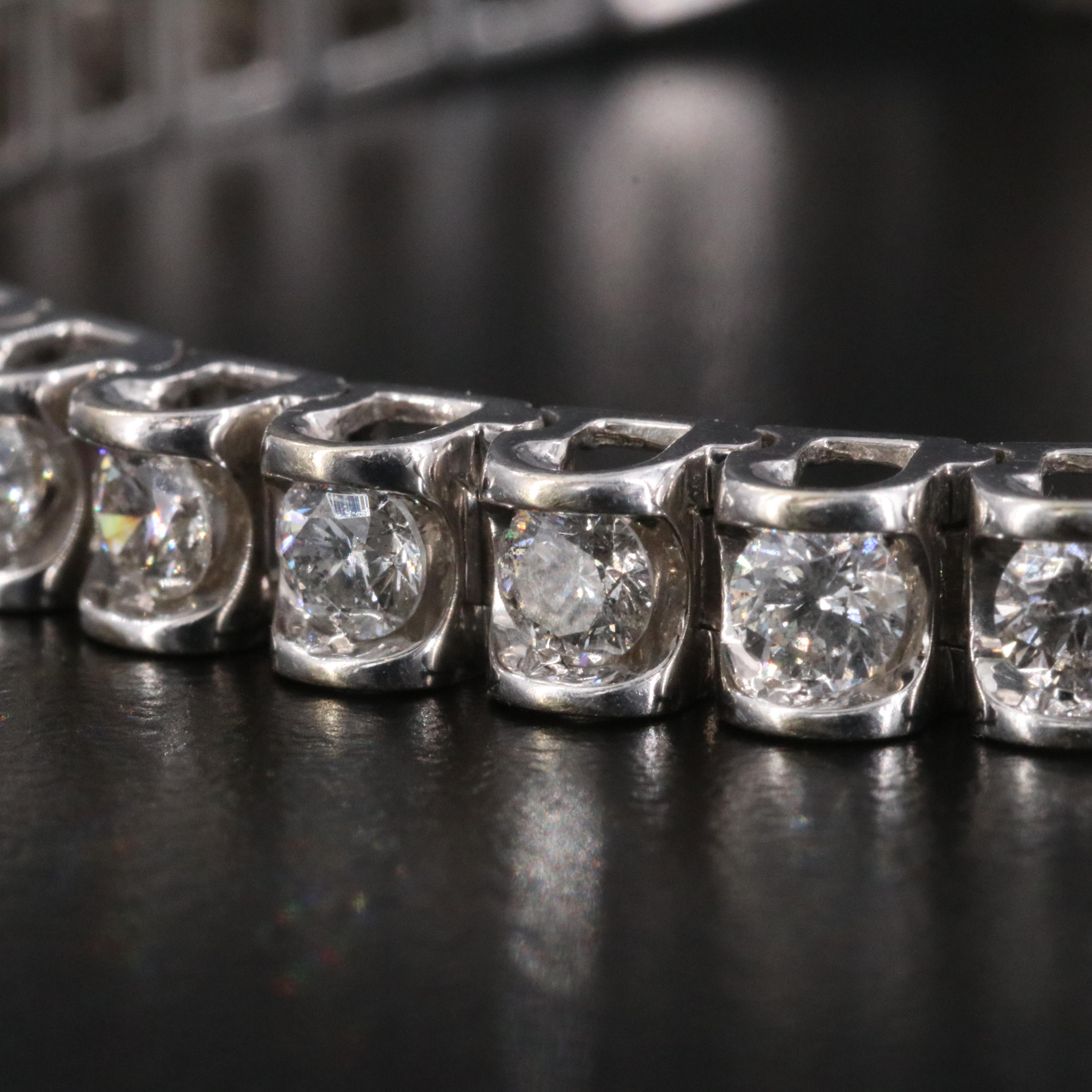 14K 4.75 CTW Diamond Line Bracelet