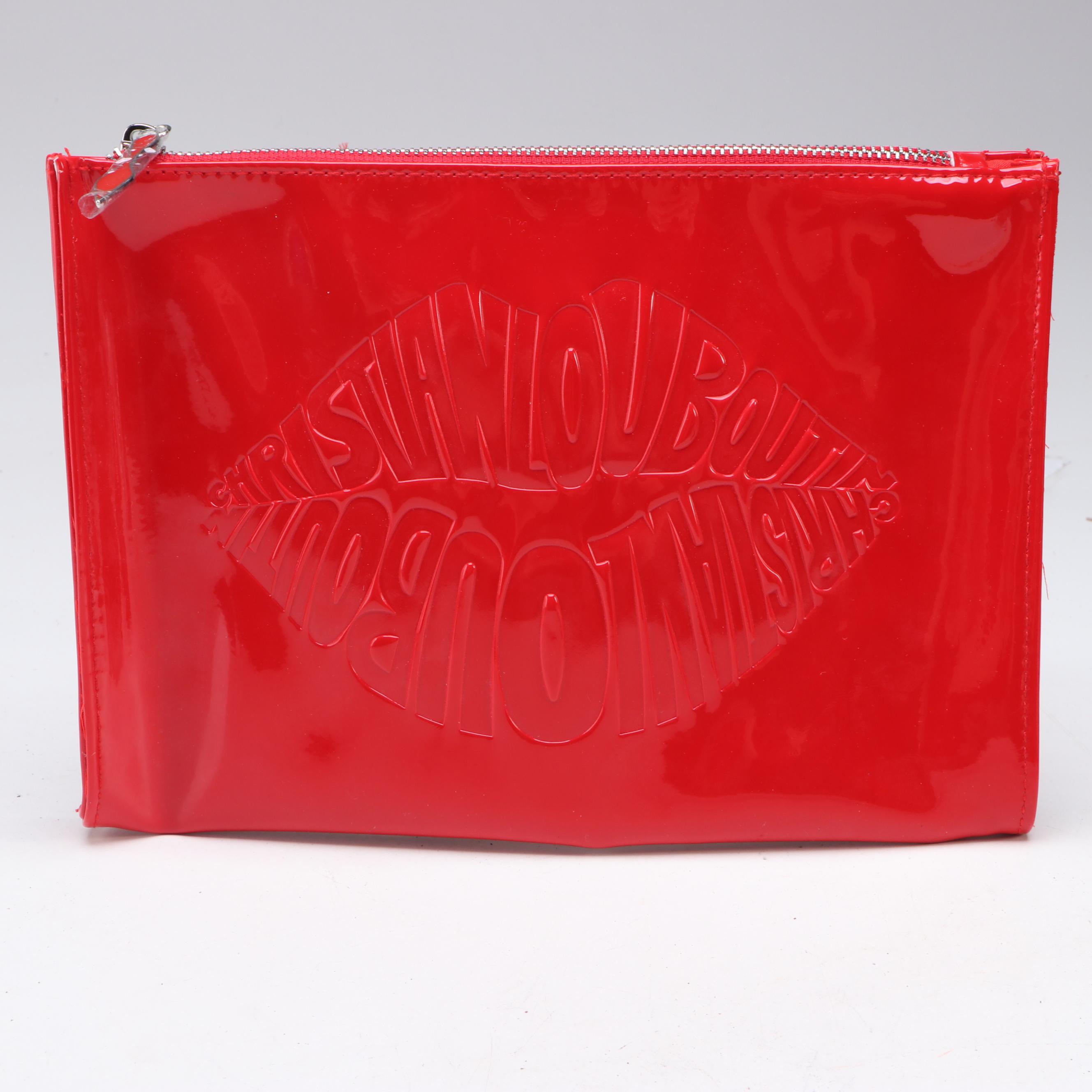 Christian Louboutin Beauté Promotional Pouches & Lipstick Case with Chain Straps