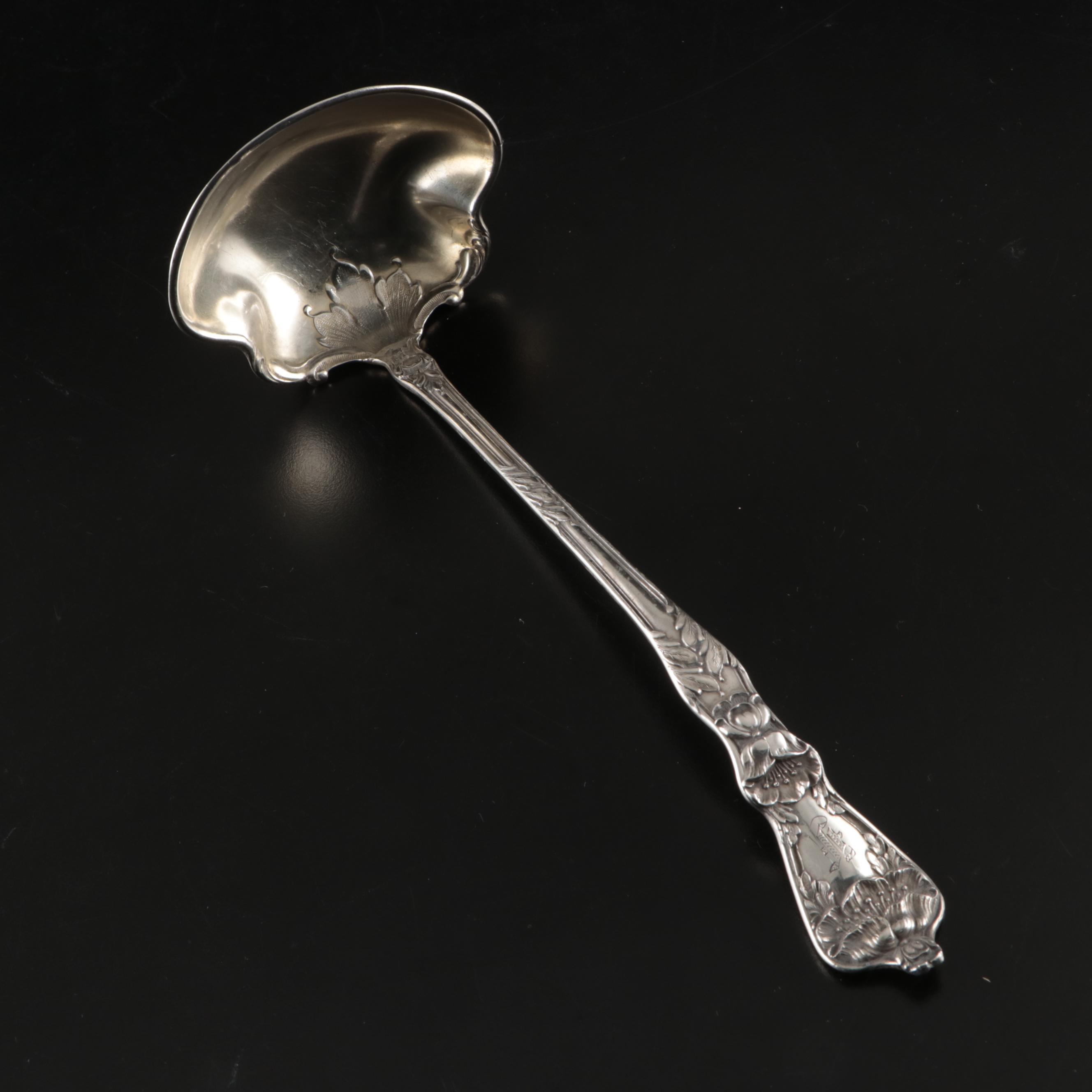 Gorham "Sovereign-Old" Sterling Casserole Spoon with Other Serving Utensils