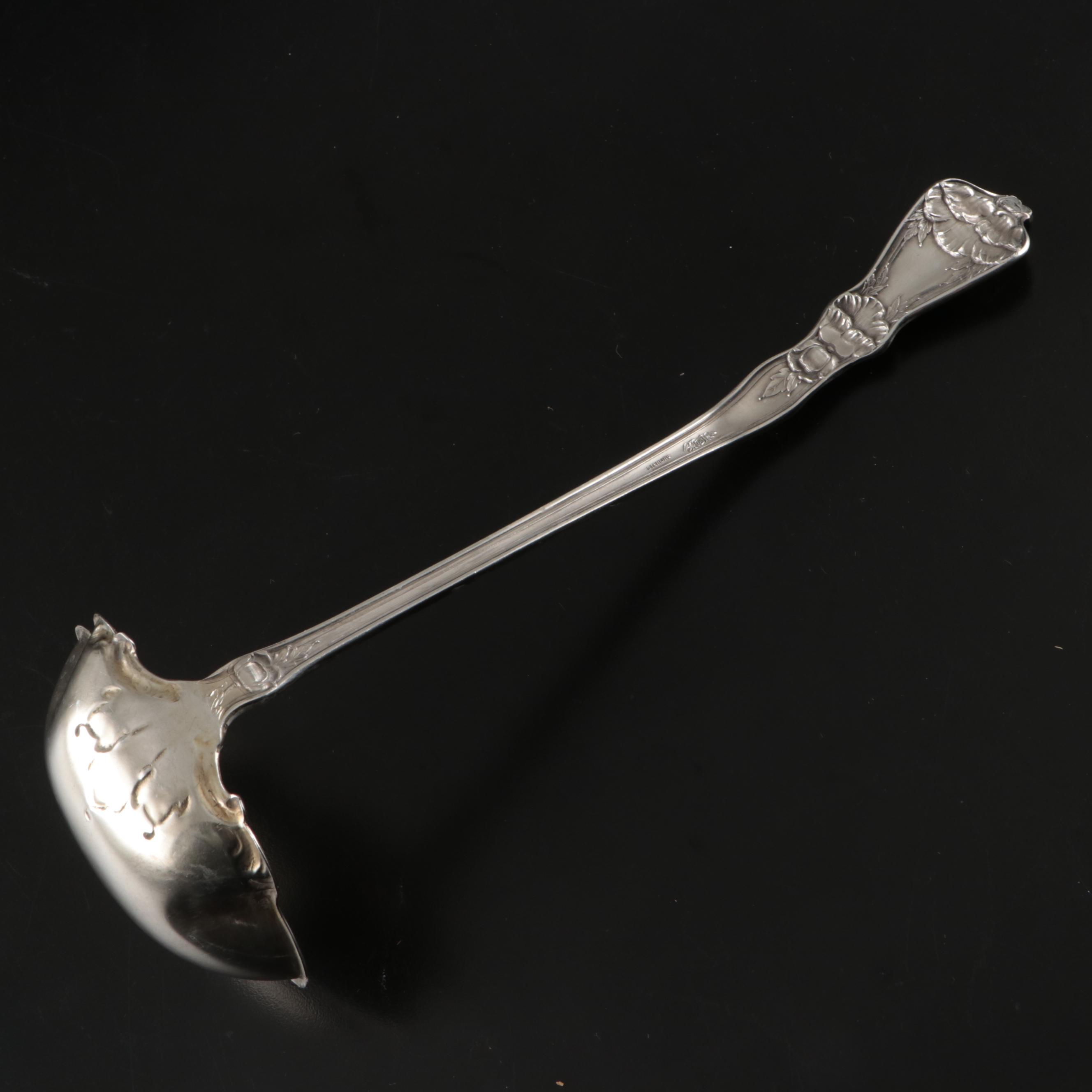 Gorham "Sovereign-Old" Sterling Casserole Spoon with Other Serving Utensils