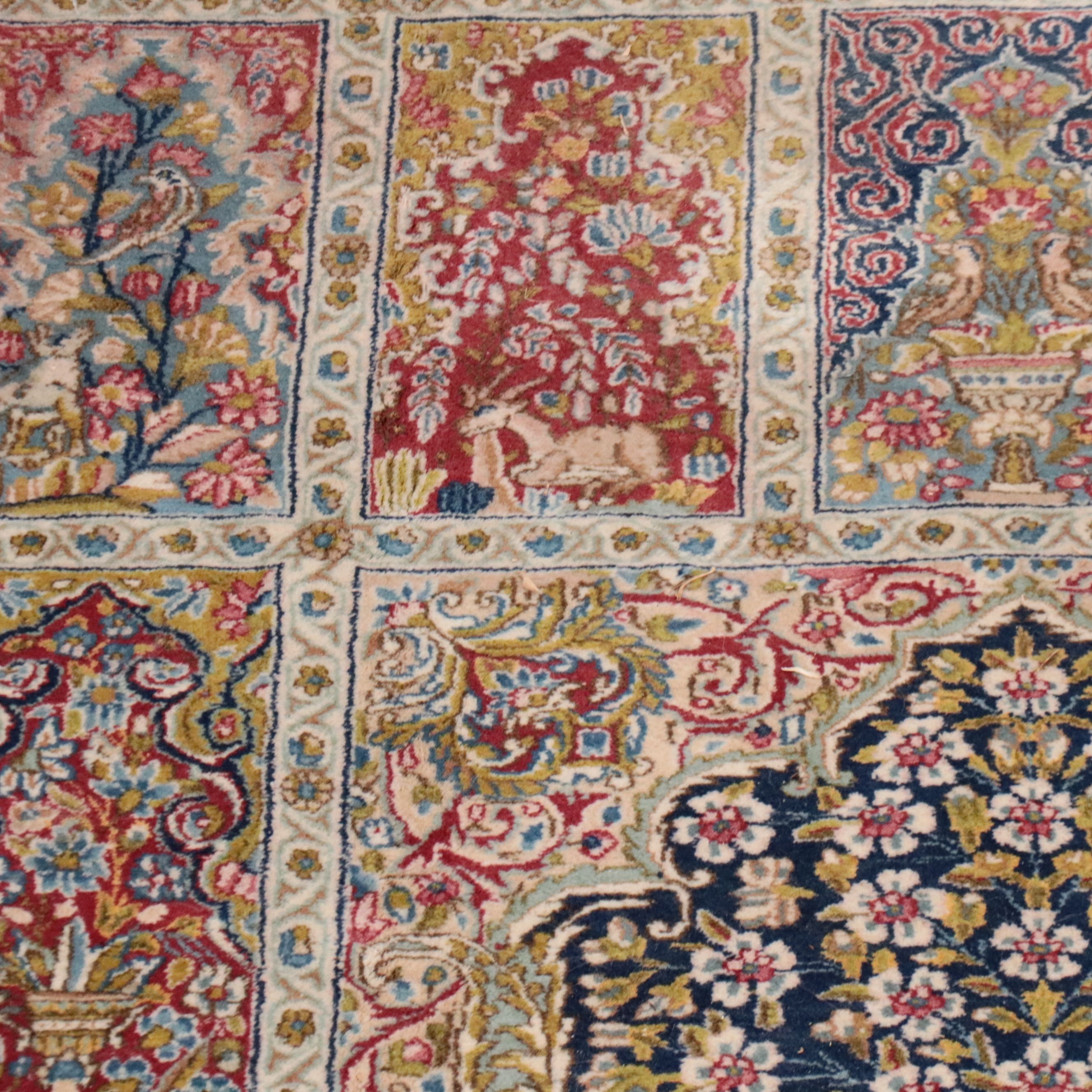 6'6 x 10'9 Hand-Knotted Persian Radar Kerman Area Rug