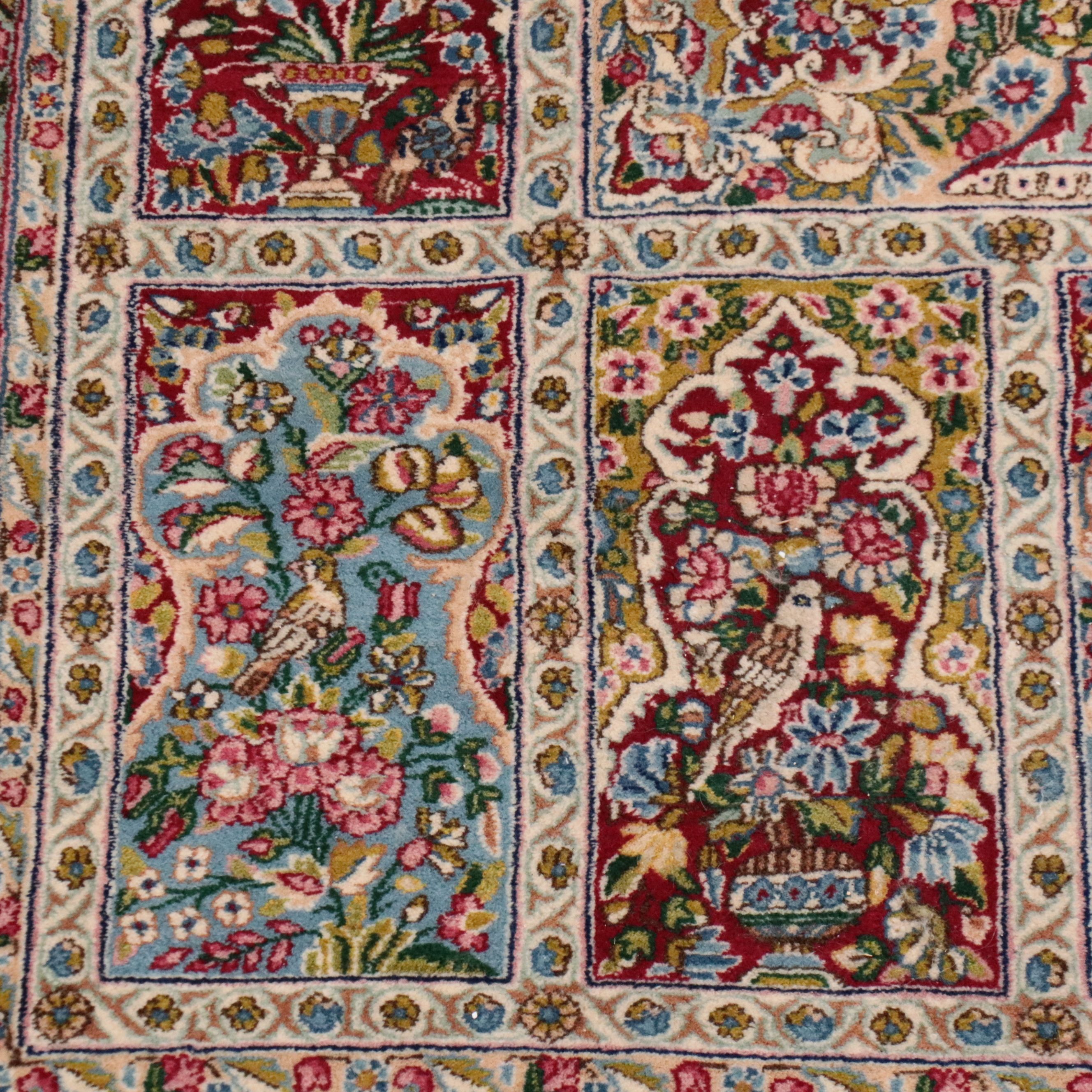 6'6 x 10'9 Hand-Knotted Persian Radar Kerman Area Rug