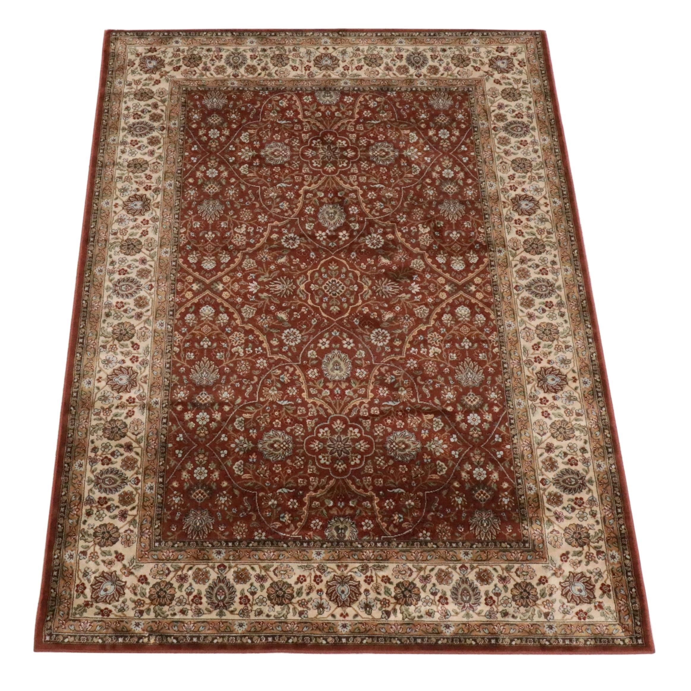 5'3 x 7'10 Machine Made Marcella Fine Rugs "Verona" Artificial Silk Area Rug