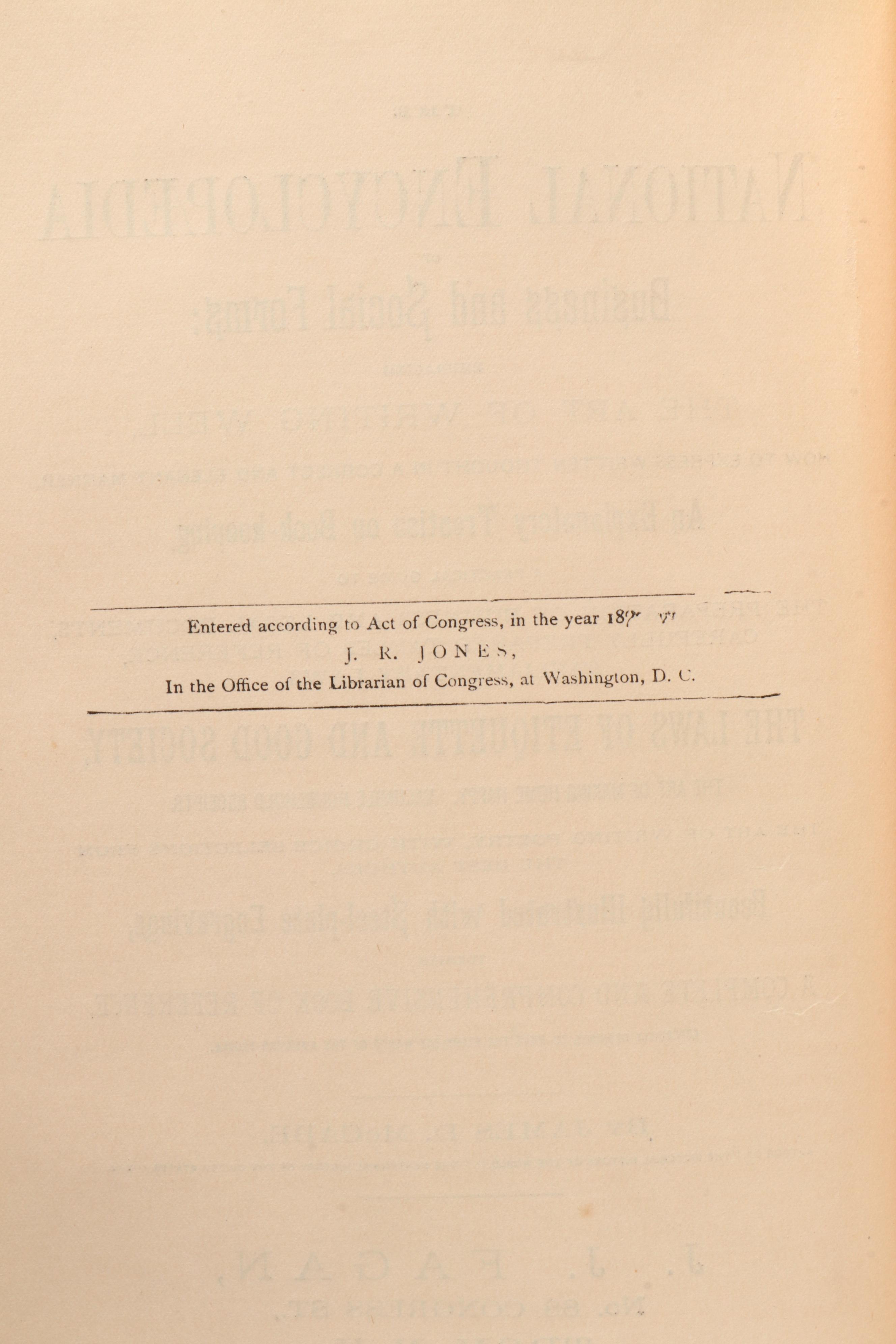 "The National Encyclopedia of Business and Social Forms" by James D. McCabe