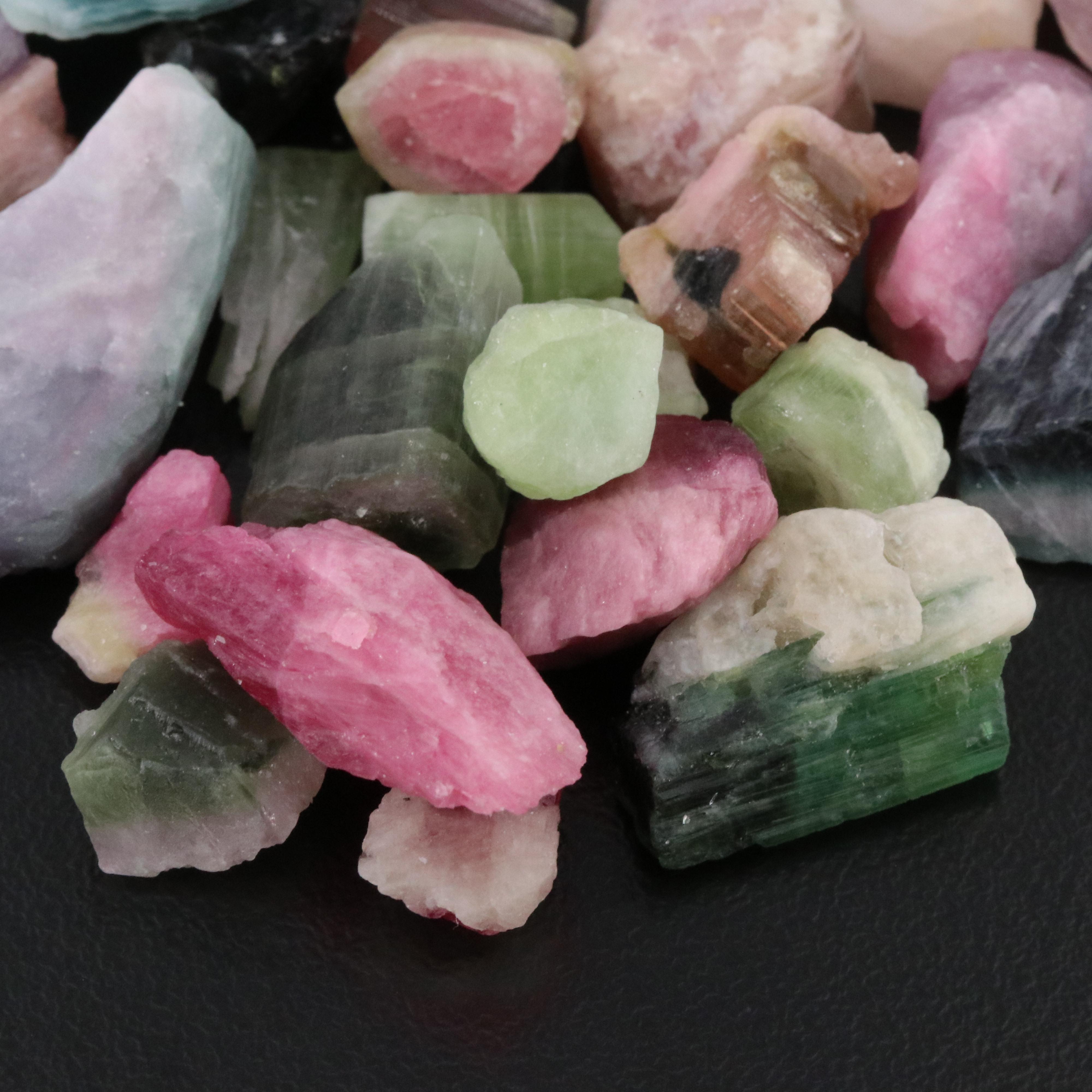 Loose 419.00 CTW Gemostone Lot Including Tourmaline and Aquamarine