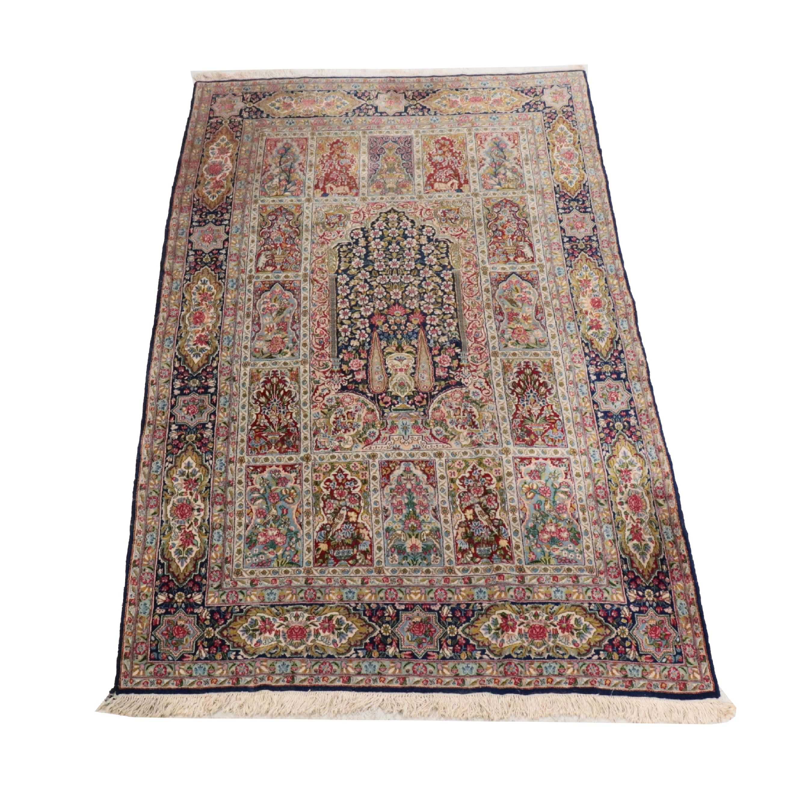 6'6 x 10'9 Hand-Knotted Persian Radar Kerman Area Rug