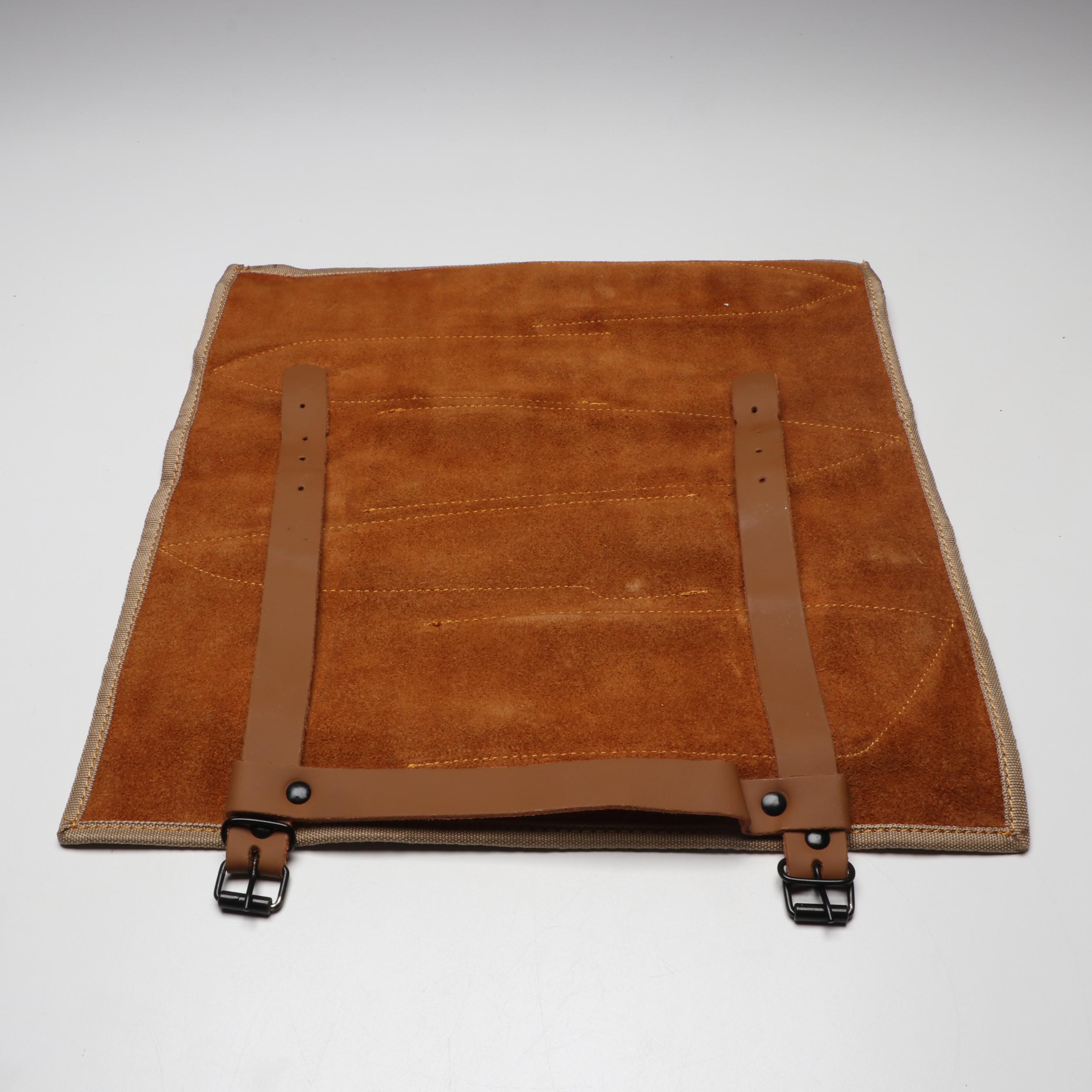 Damascus Steel Marbled Handled Chef's Knife Set in Suede Leather Roll